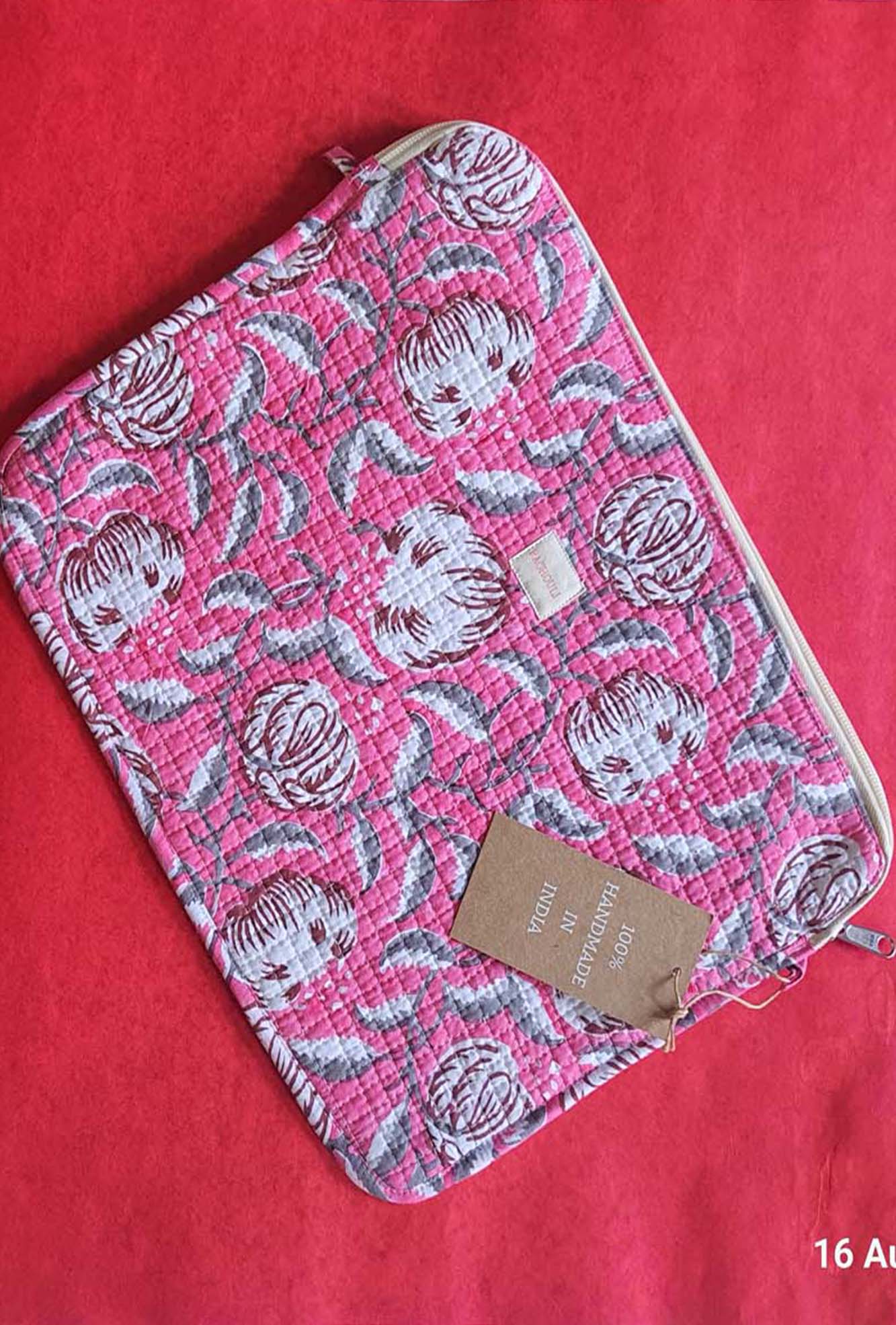 Bag Laptop Pink Floral