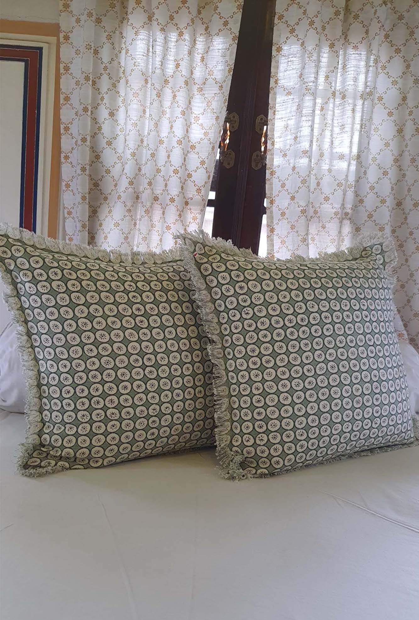 Cushion Cover Circle Green