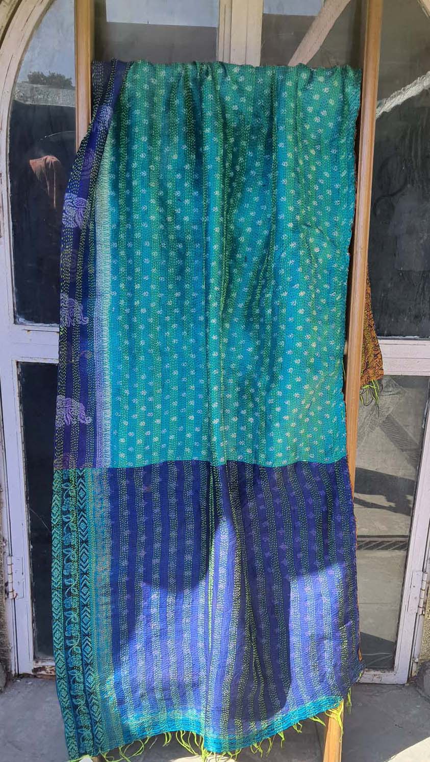 Women Dupatta Katha Silk