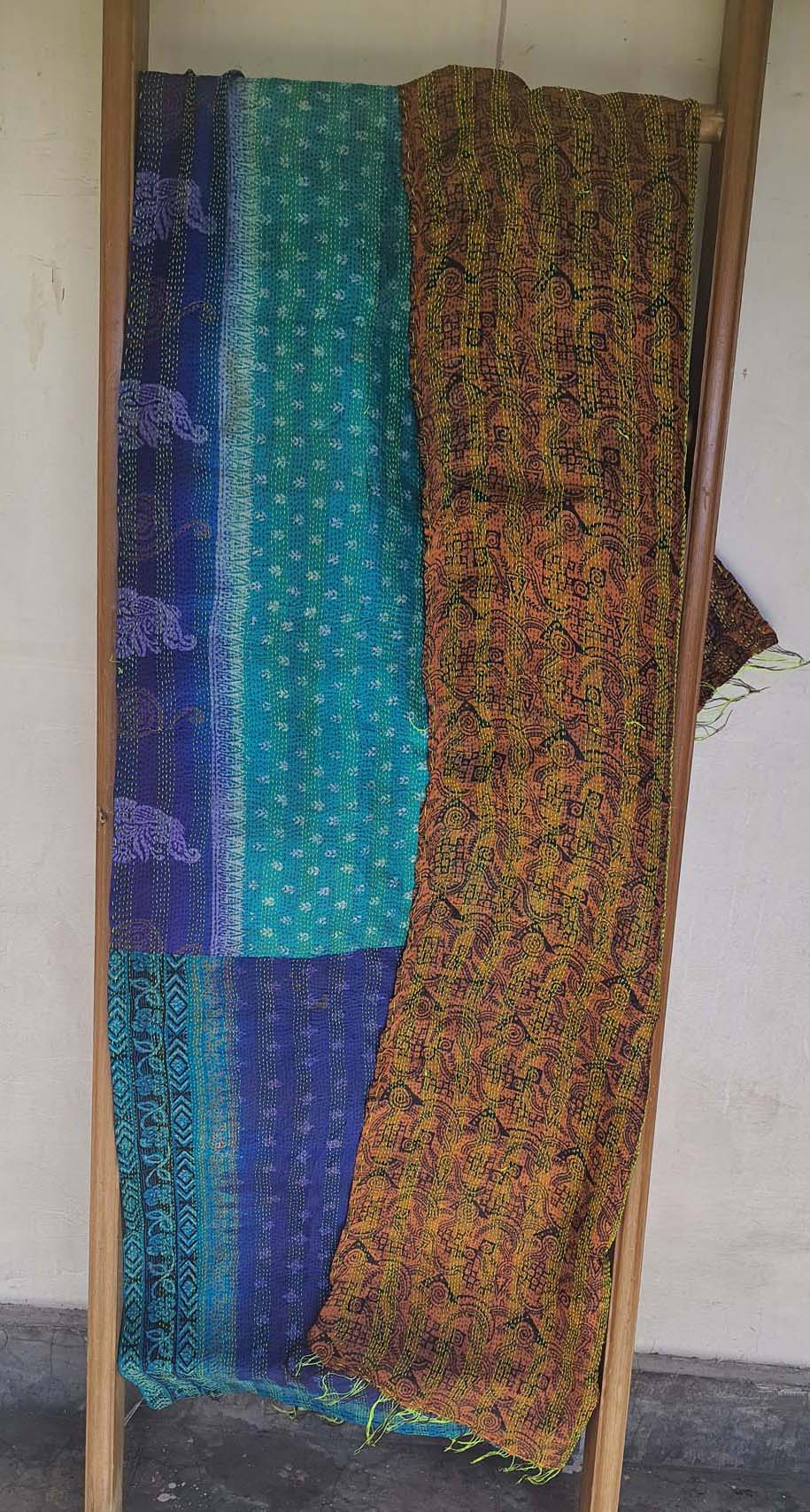 Women Dupatta Katha Silk