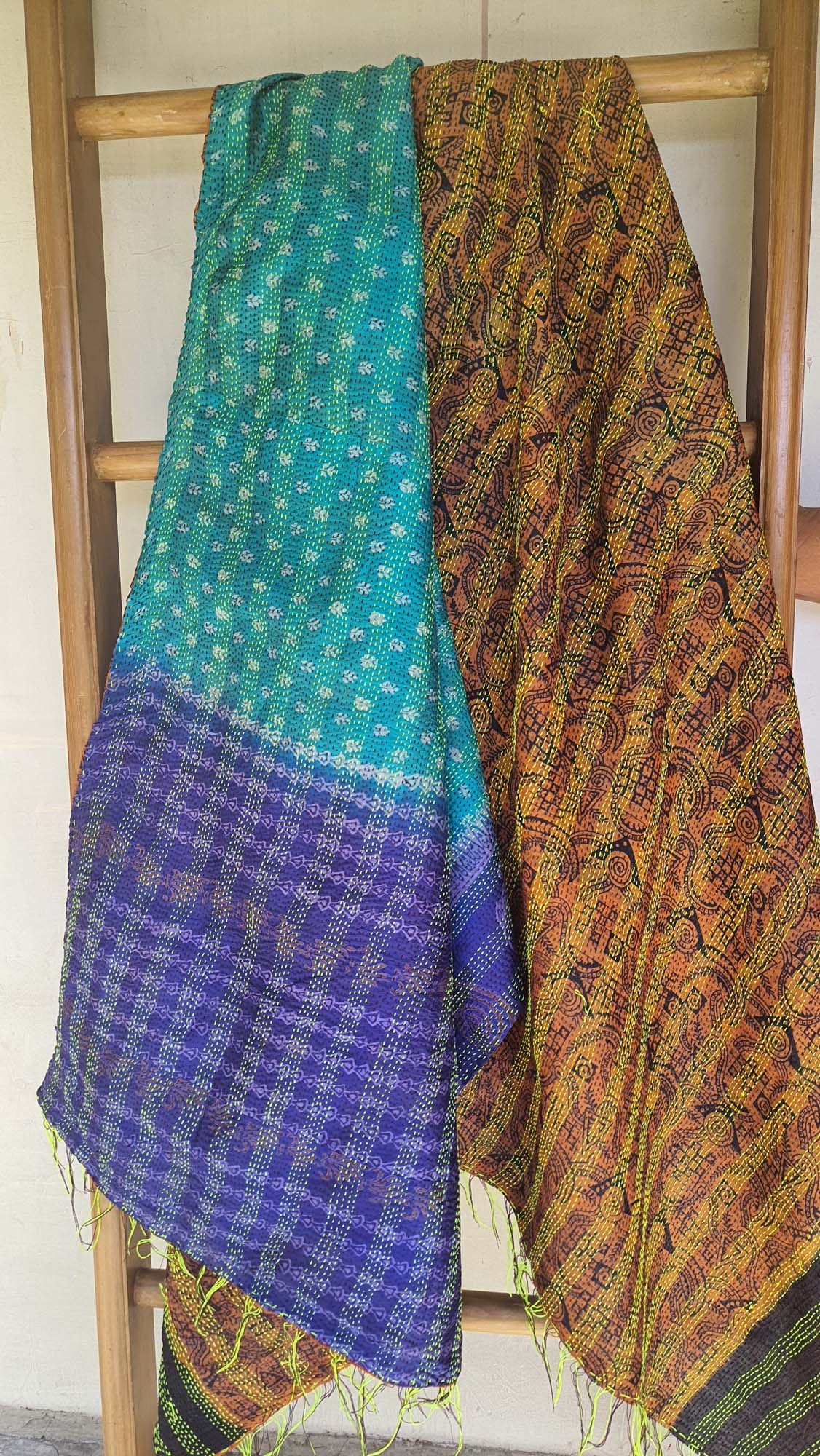 Women Dupatta Katha Silk