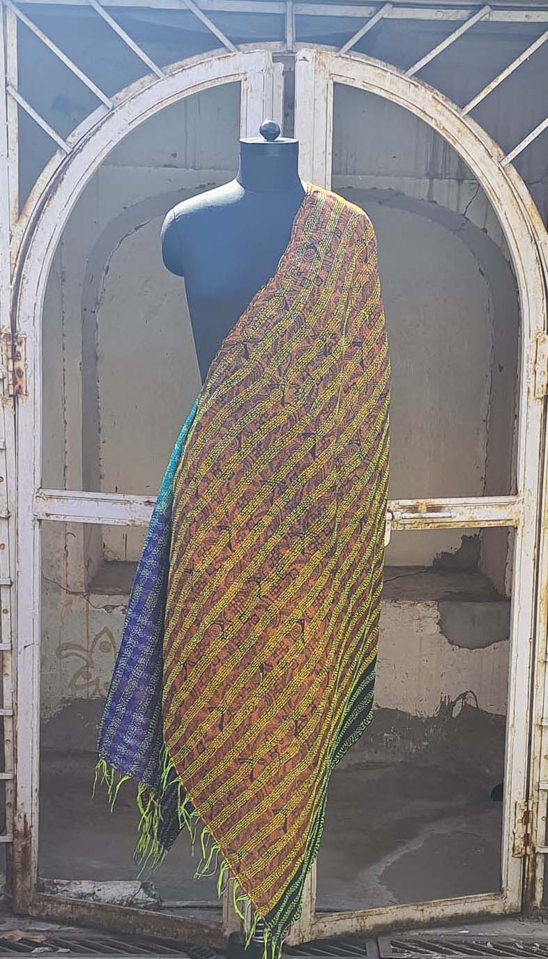 Women Dupatta Katha Silk