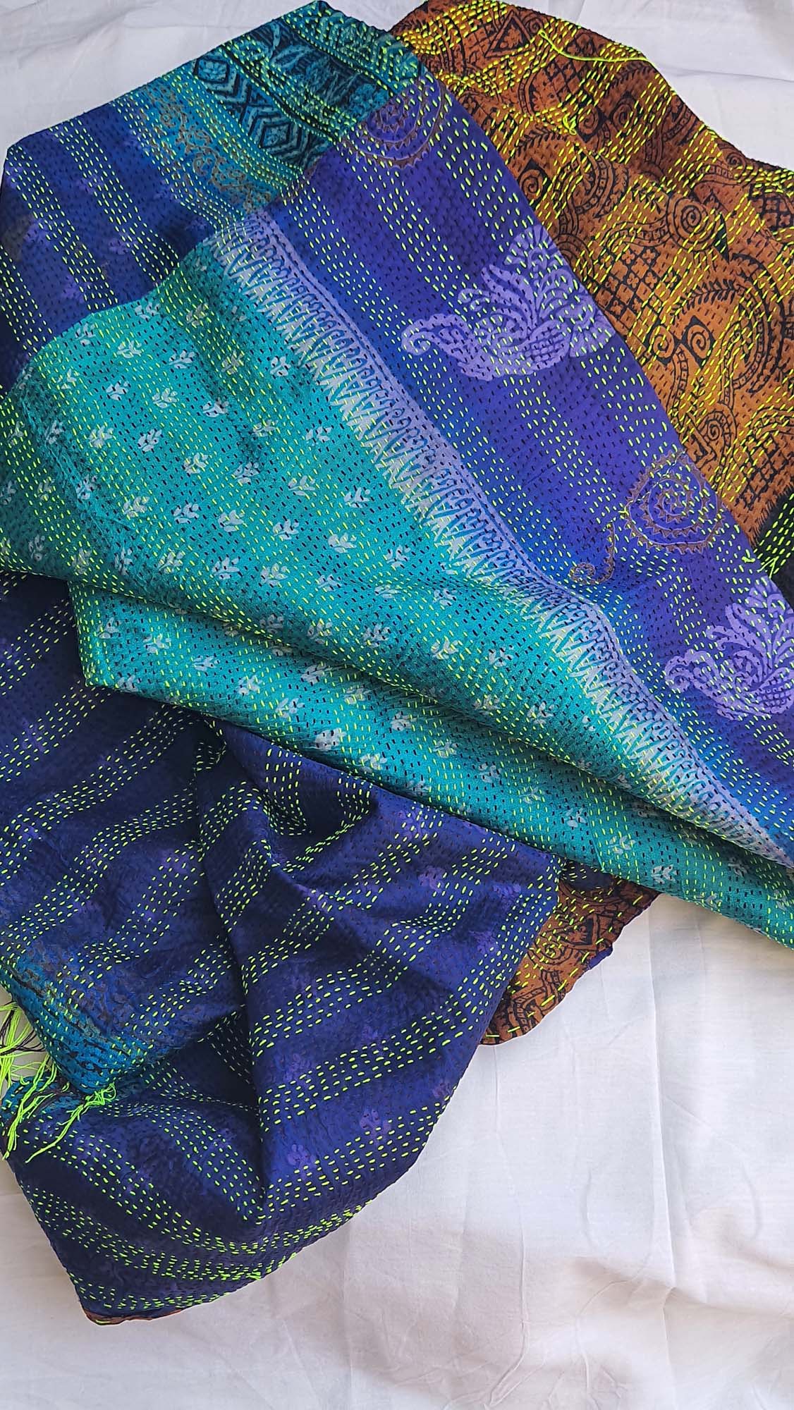 Women Dupatta Katha Silk