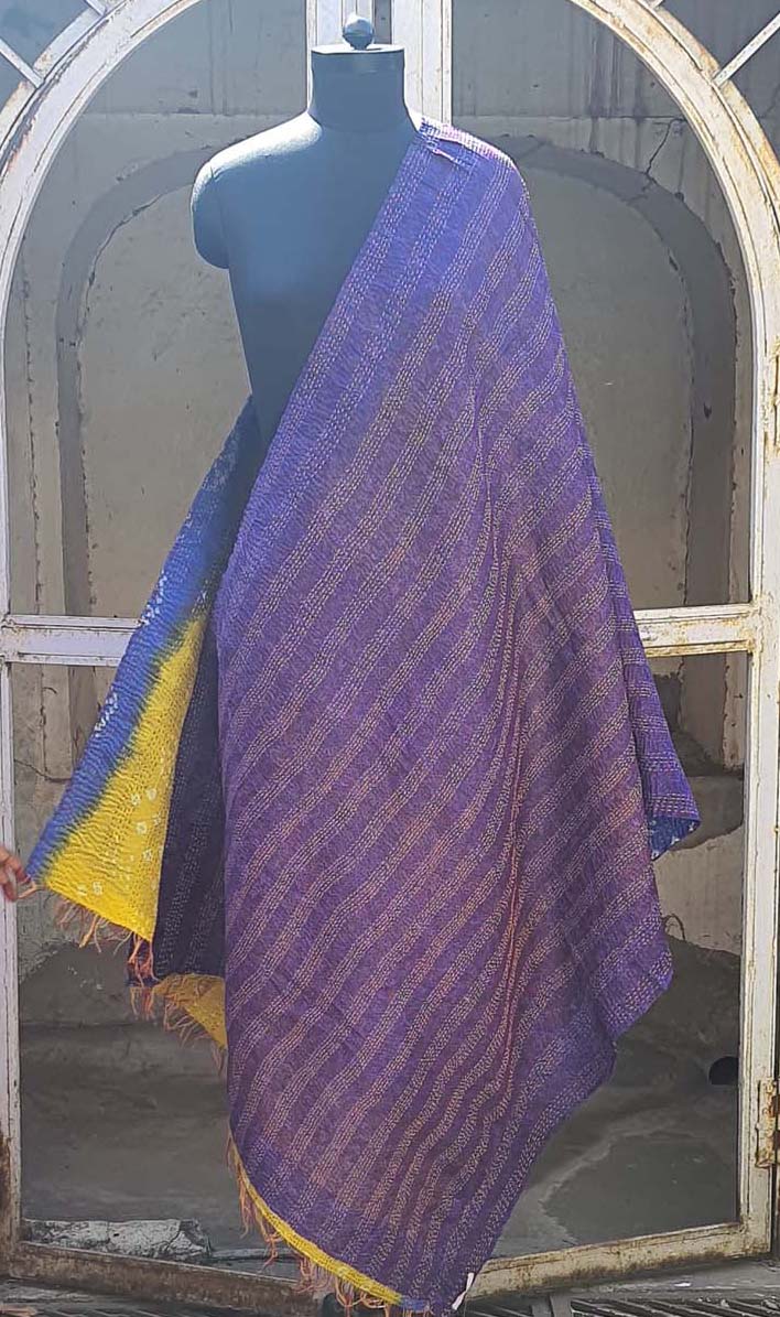 Women Dupatta Katha Silk