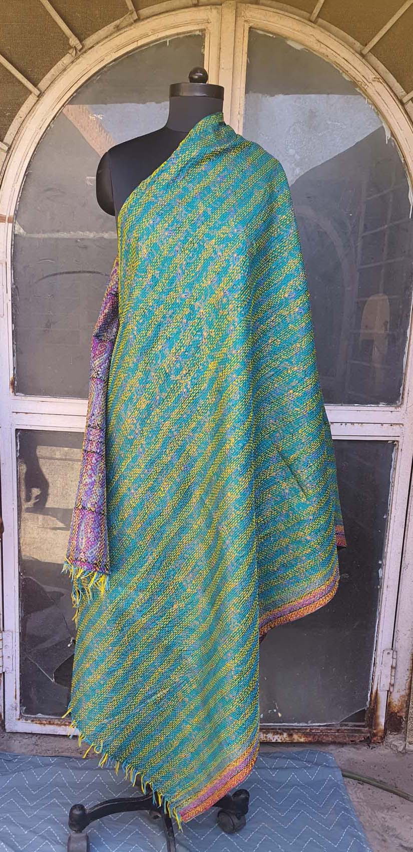 Women Dupatta Katha Silk