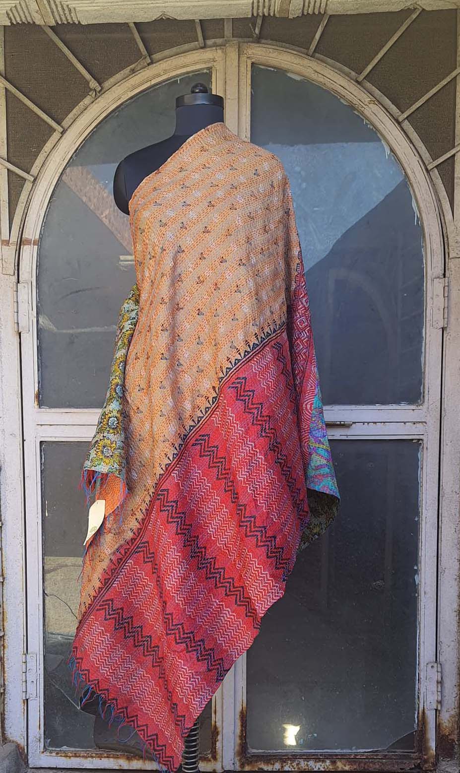 Women Dupatta Katha Silk