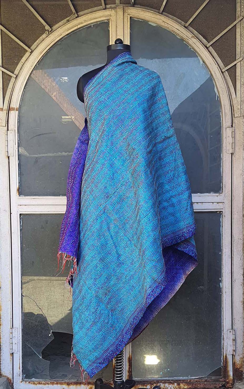 Women Dupatta Katha Silk