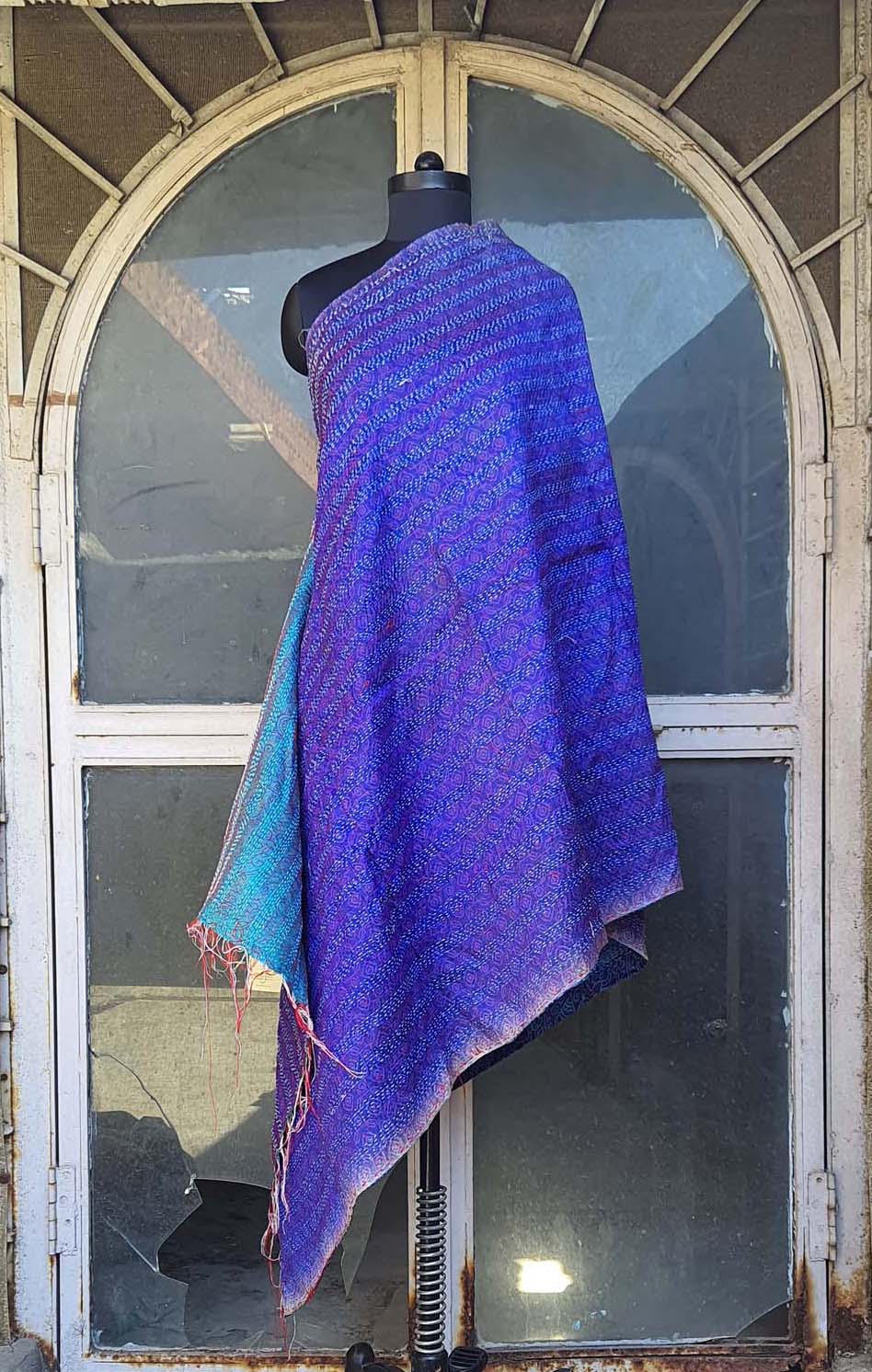 Women Dupatta Katha Silk