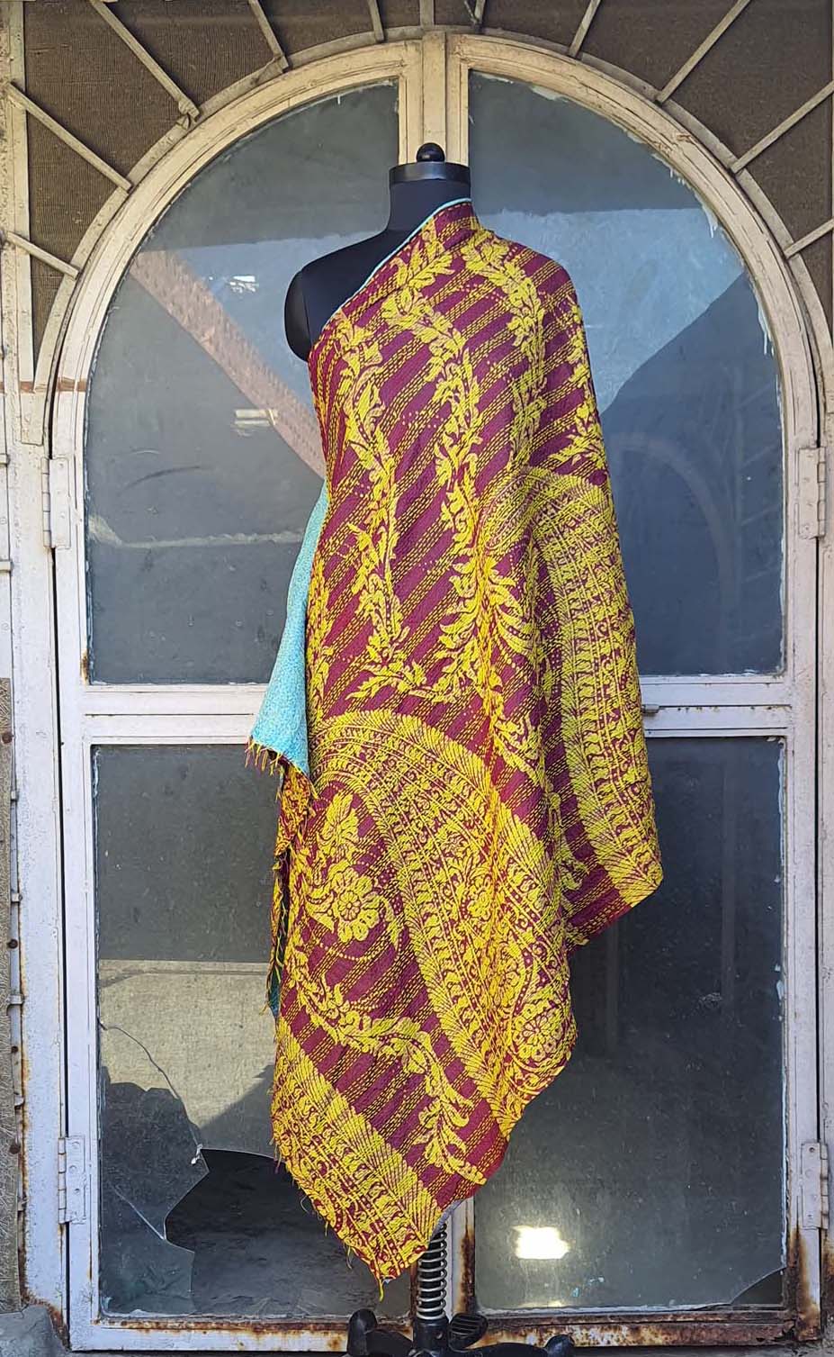 Women Dupatta Katha Silk