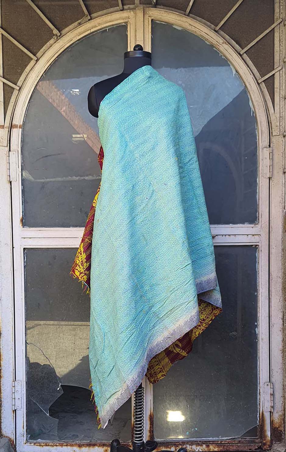 Women Dupatta Katha Silk