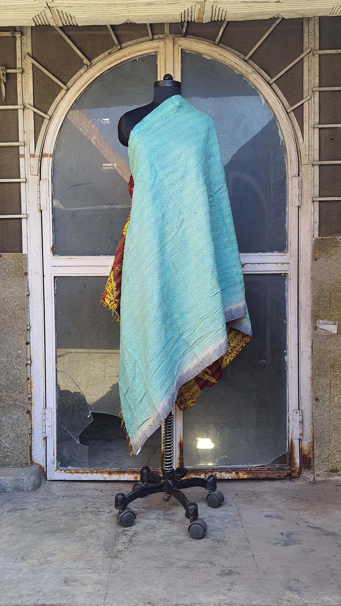 Women Dupatta Katha Silk