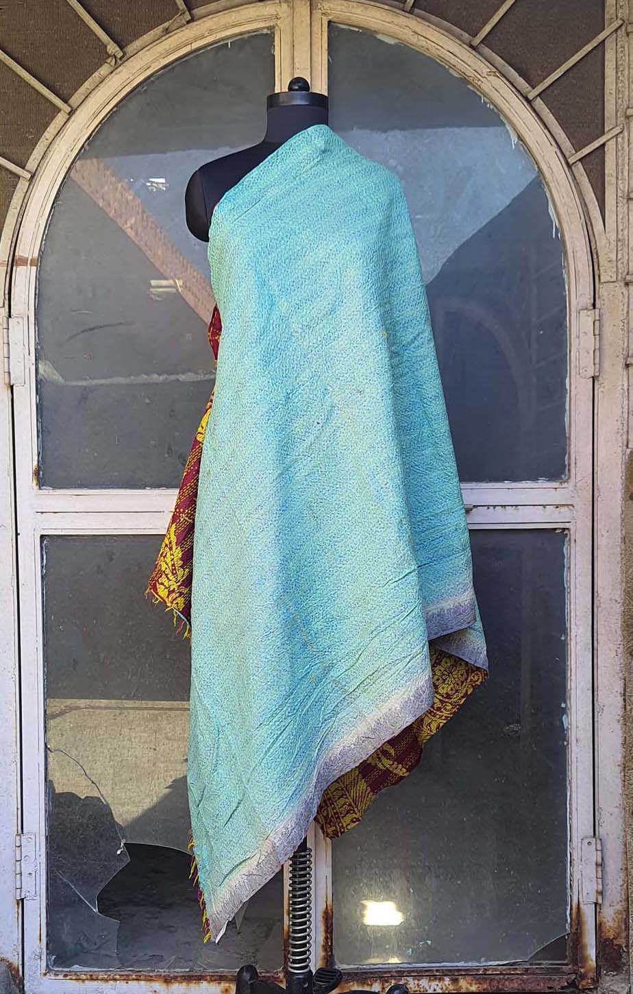 Women Dupatta Katha Silk