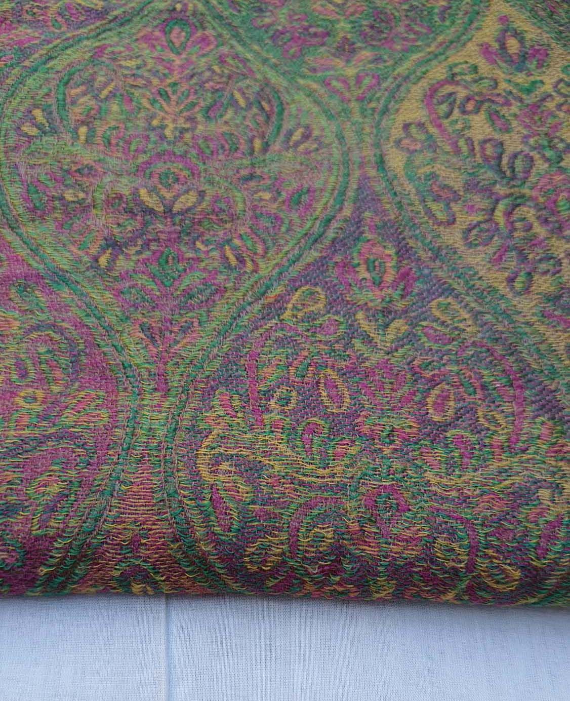 Women Pashmina Stole Self Mughal Texture