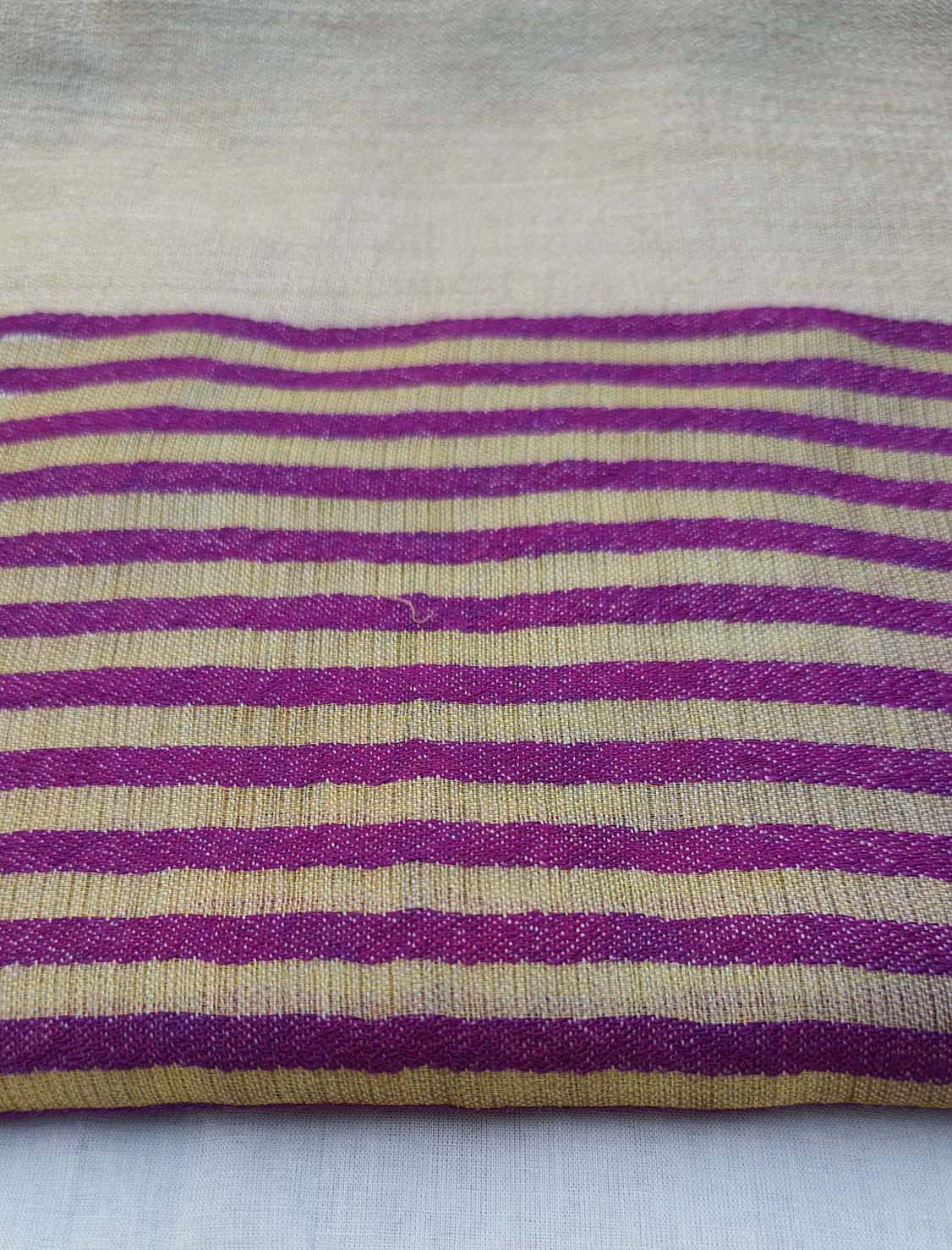 Women Pashmina Stole Striped Purple