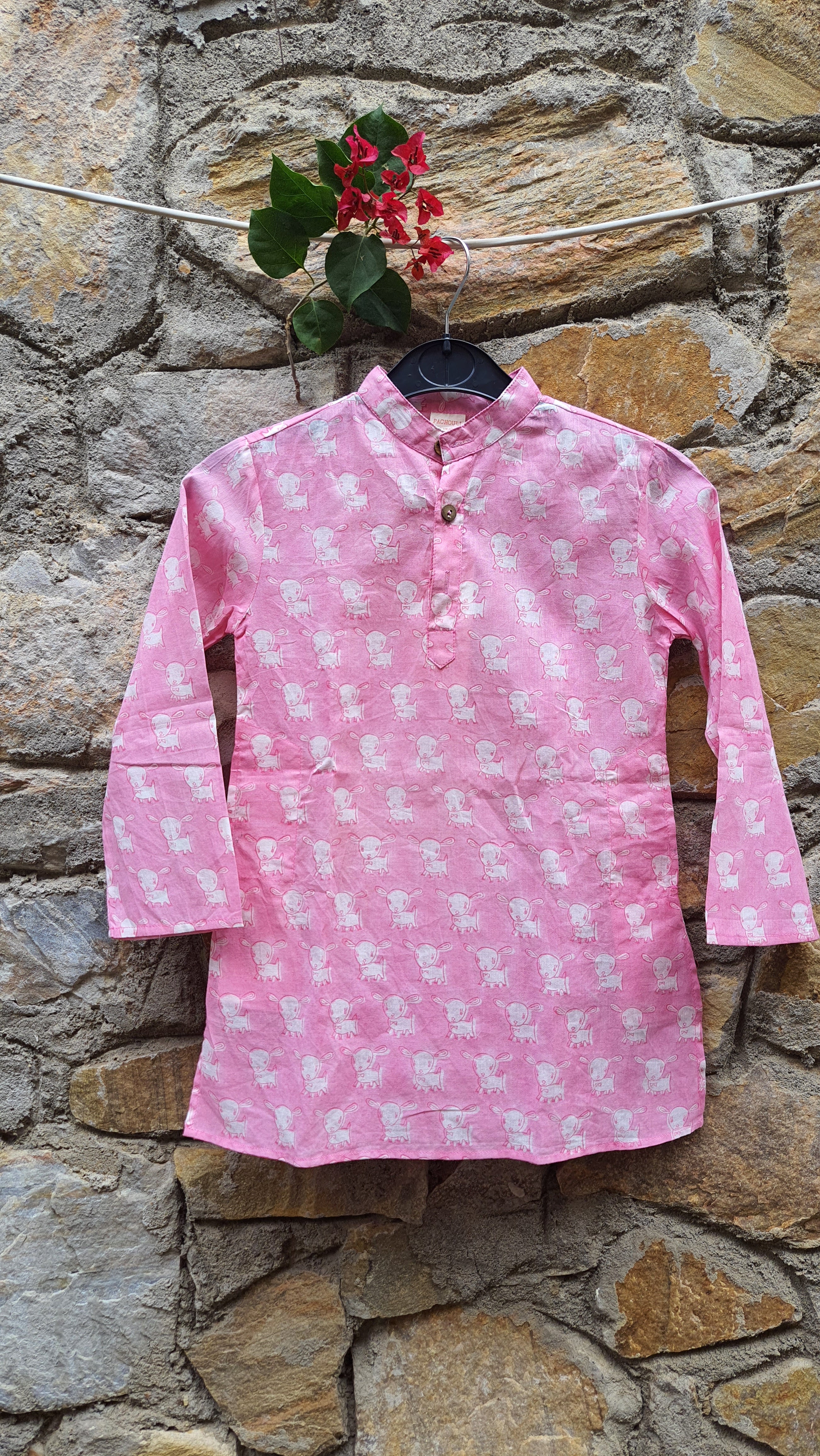 Pink Bunny Boy Kurta