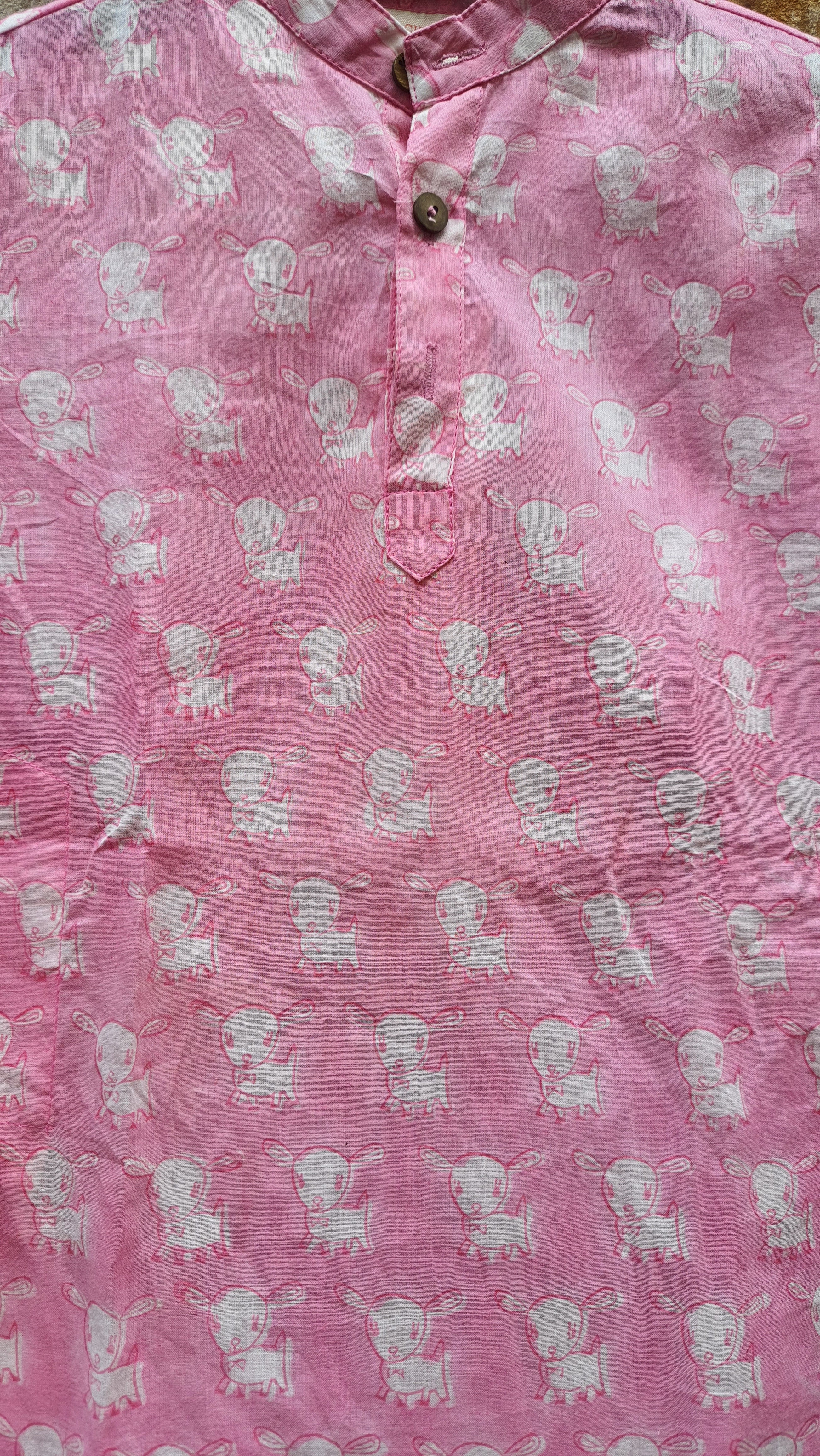 Pink Bunny Boy Kurta