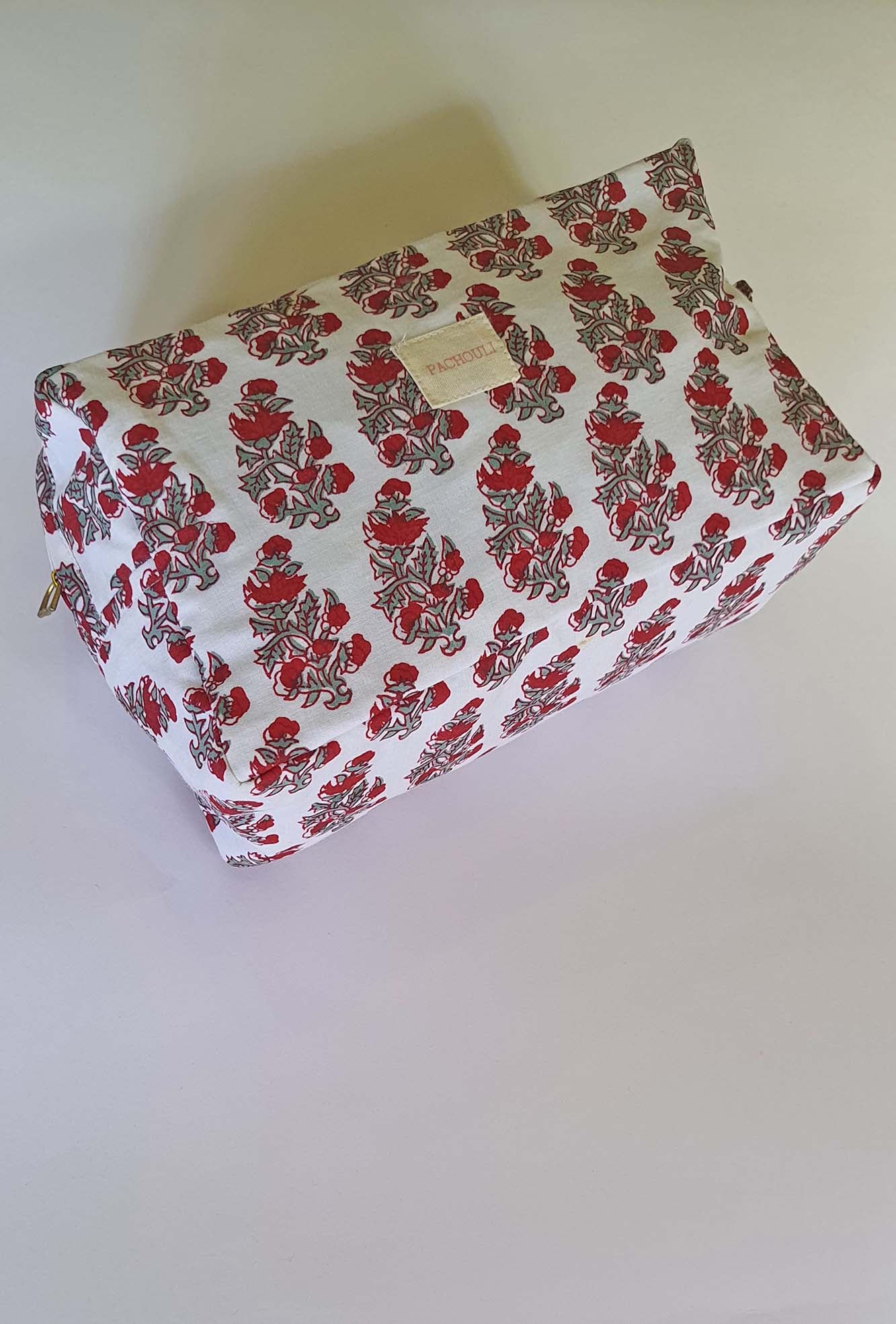 Red Floral Pouch