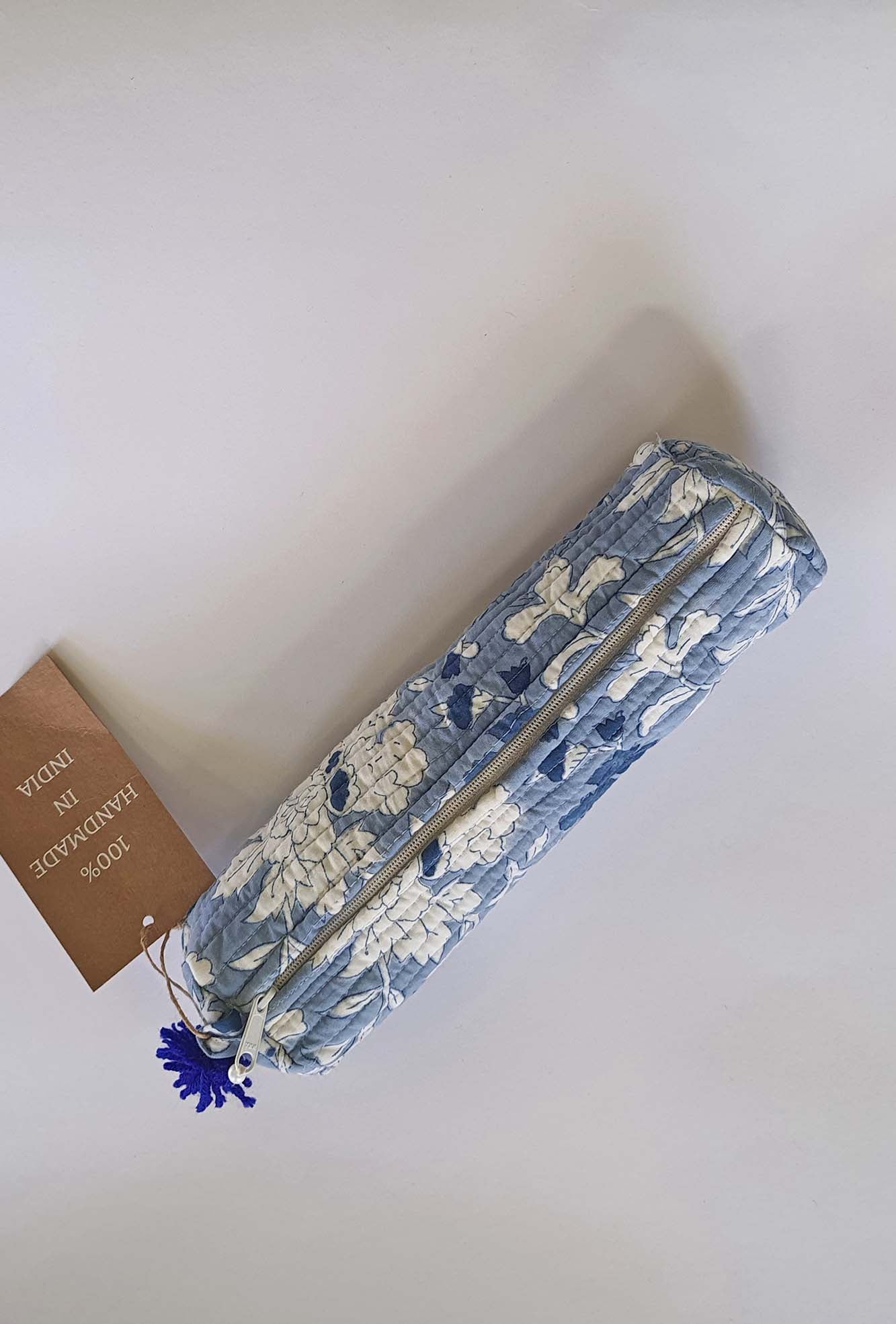 Pencil Pouch Blue Floral