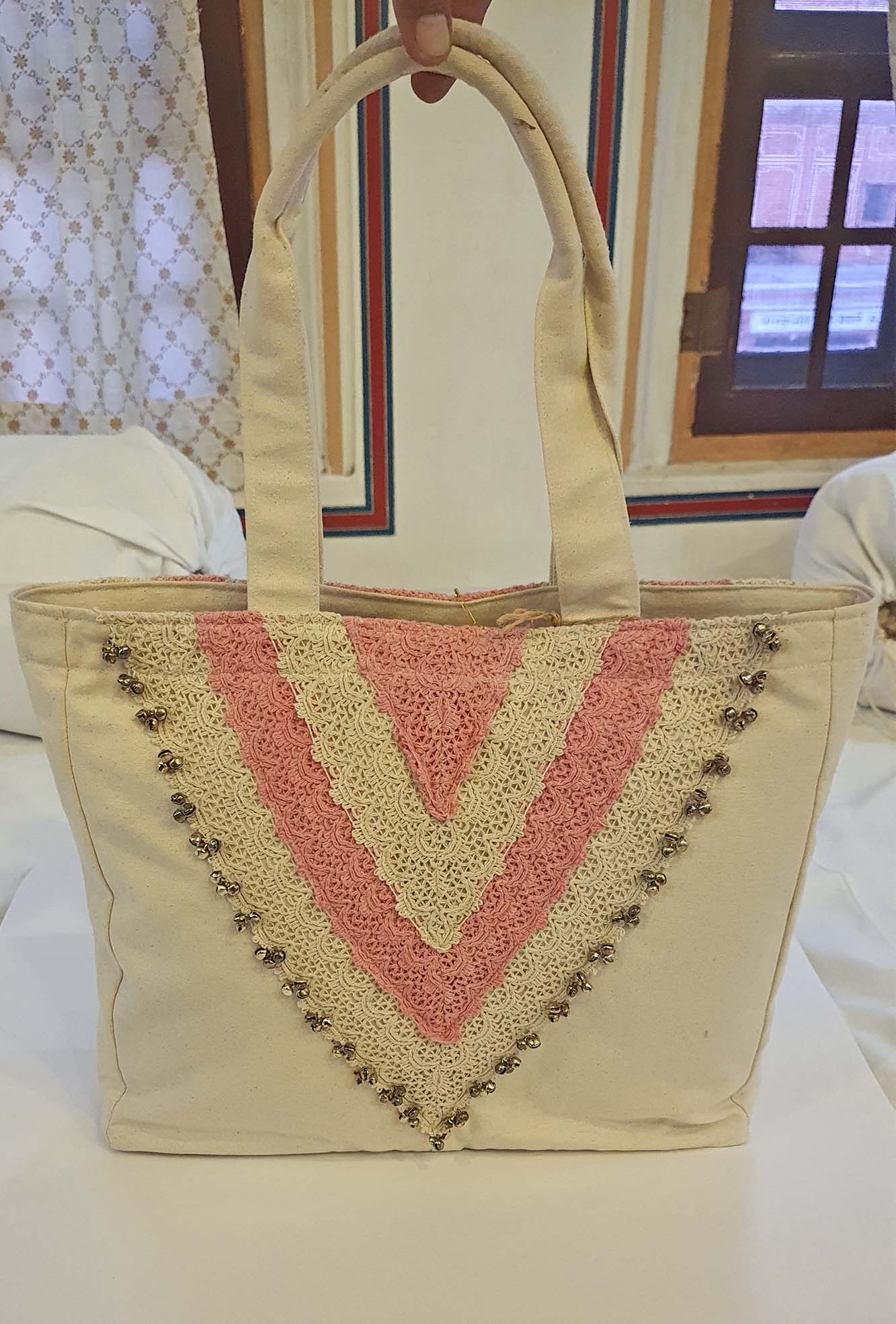 Pink Triangle Tote Bag