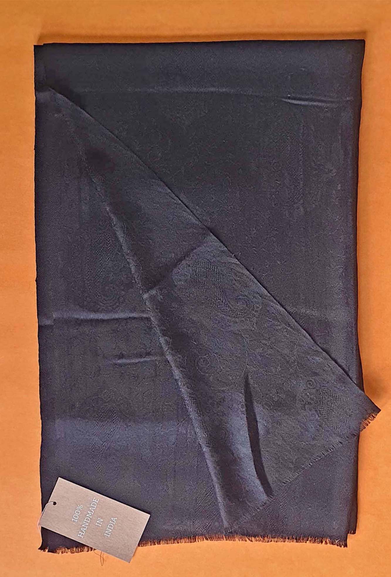 Pashmina Black Sef Textured