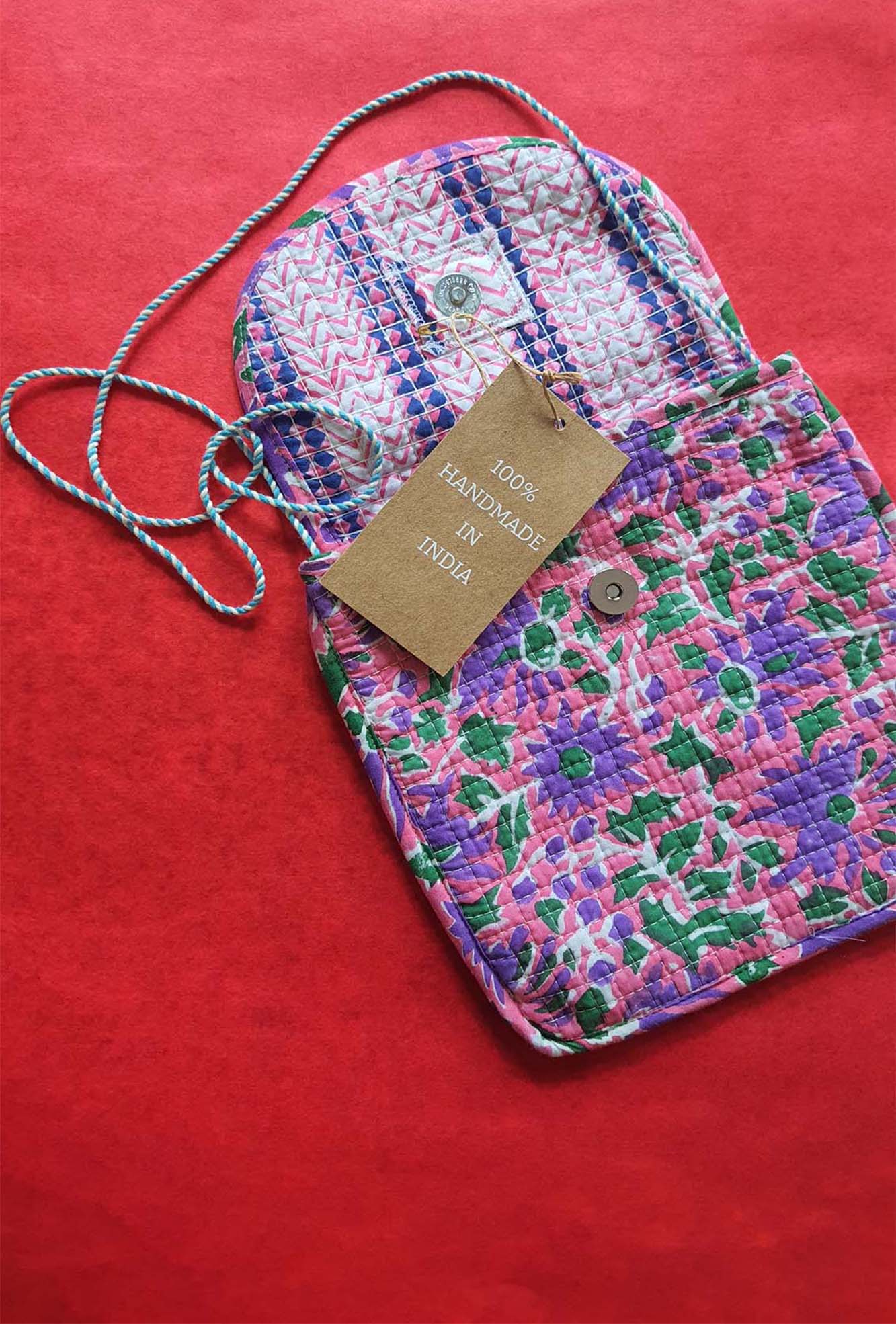 Bag Silling Purple Floral