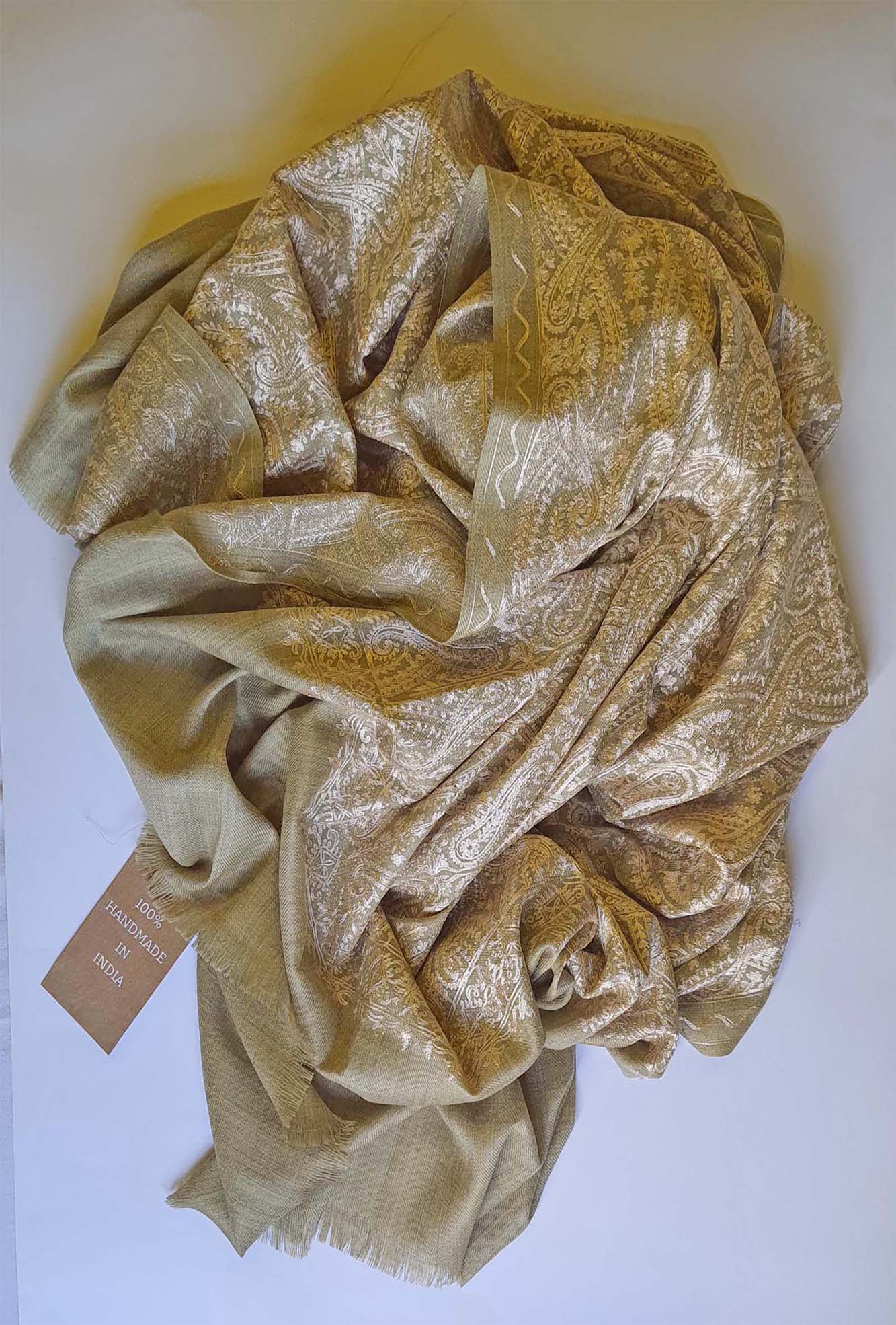 Pashmina Gold Embroidered