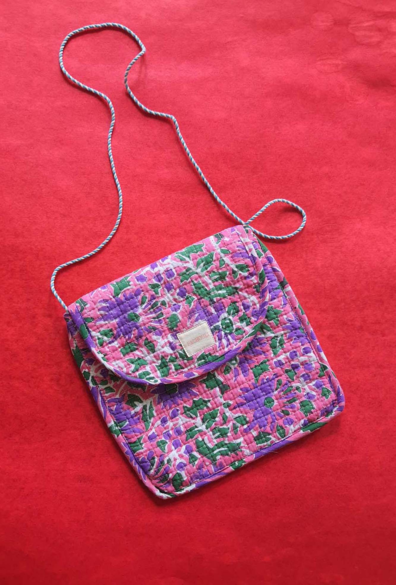 Bag Silling Purple Floral