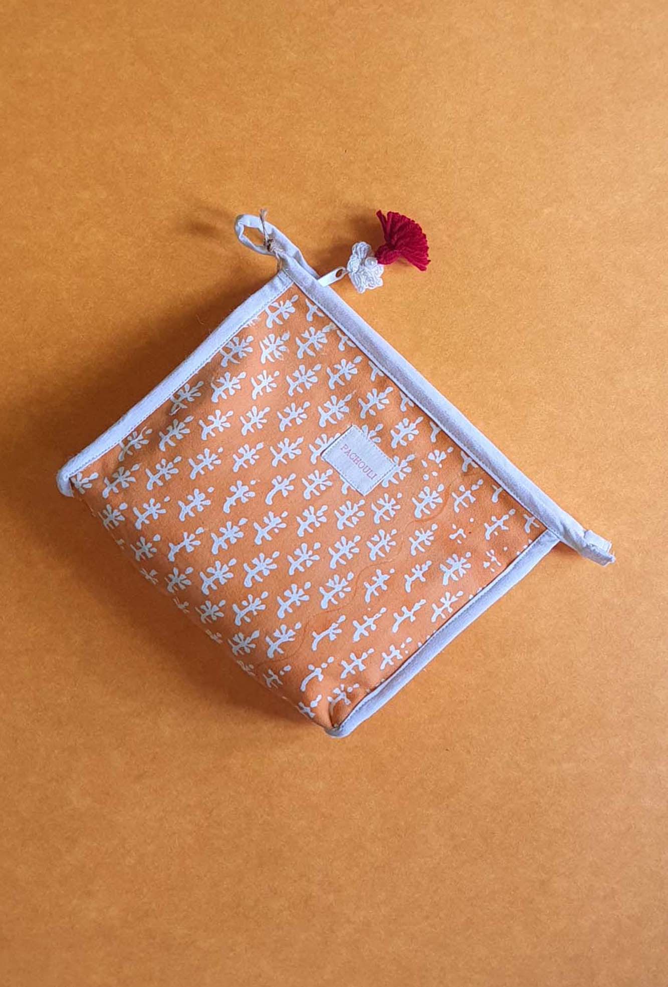 Pouch Canvas Orange Booti