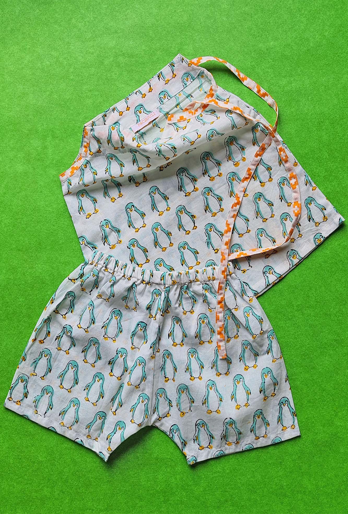 Green Penguin Dori Top With Shorts