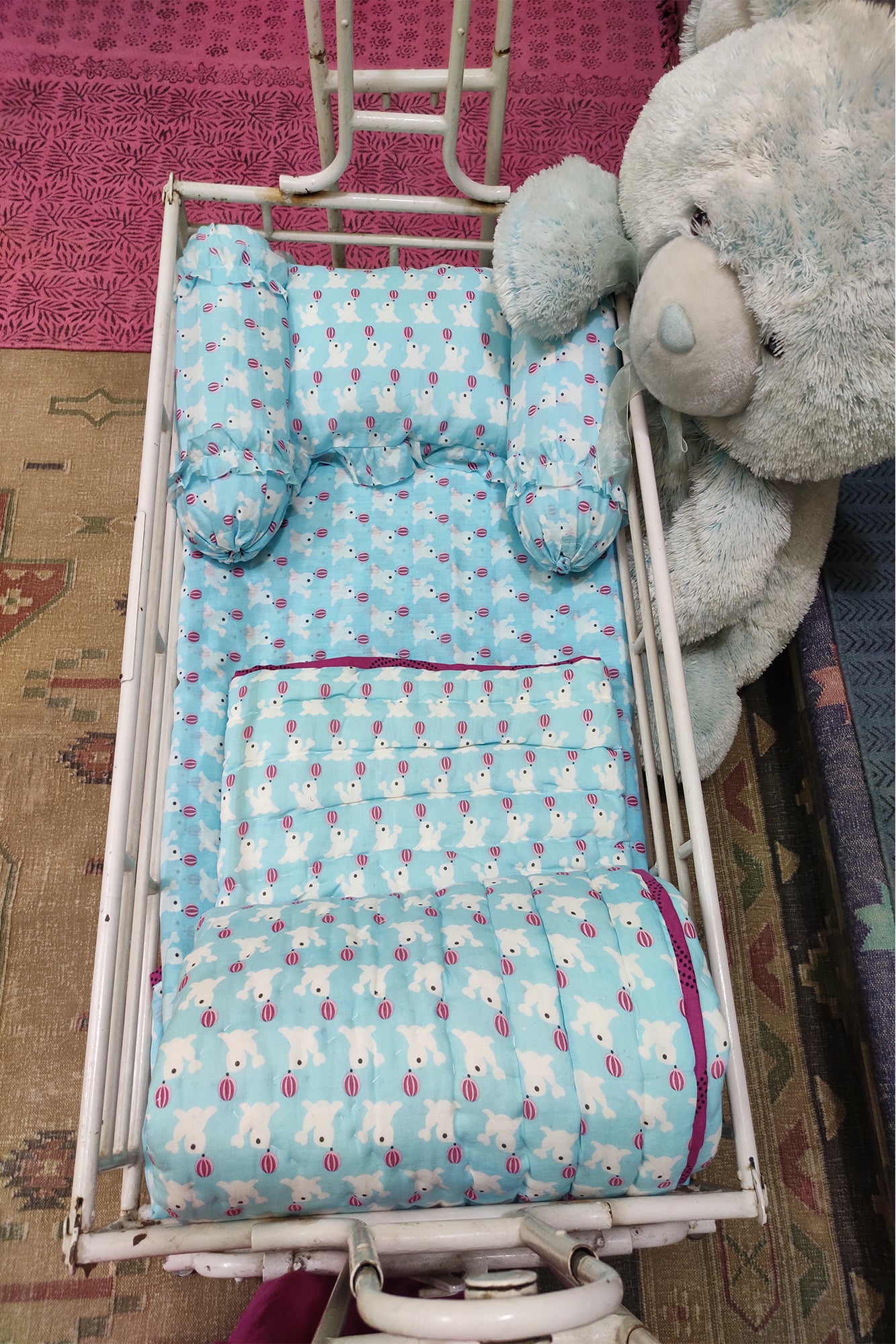 Baby Bed Set Blue Dolphin