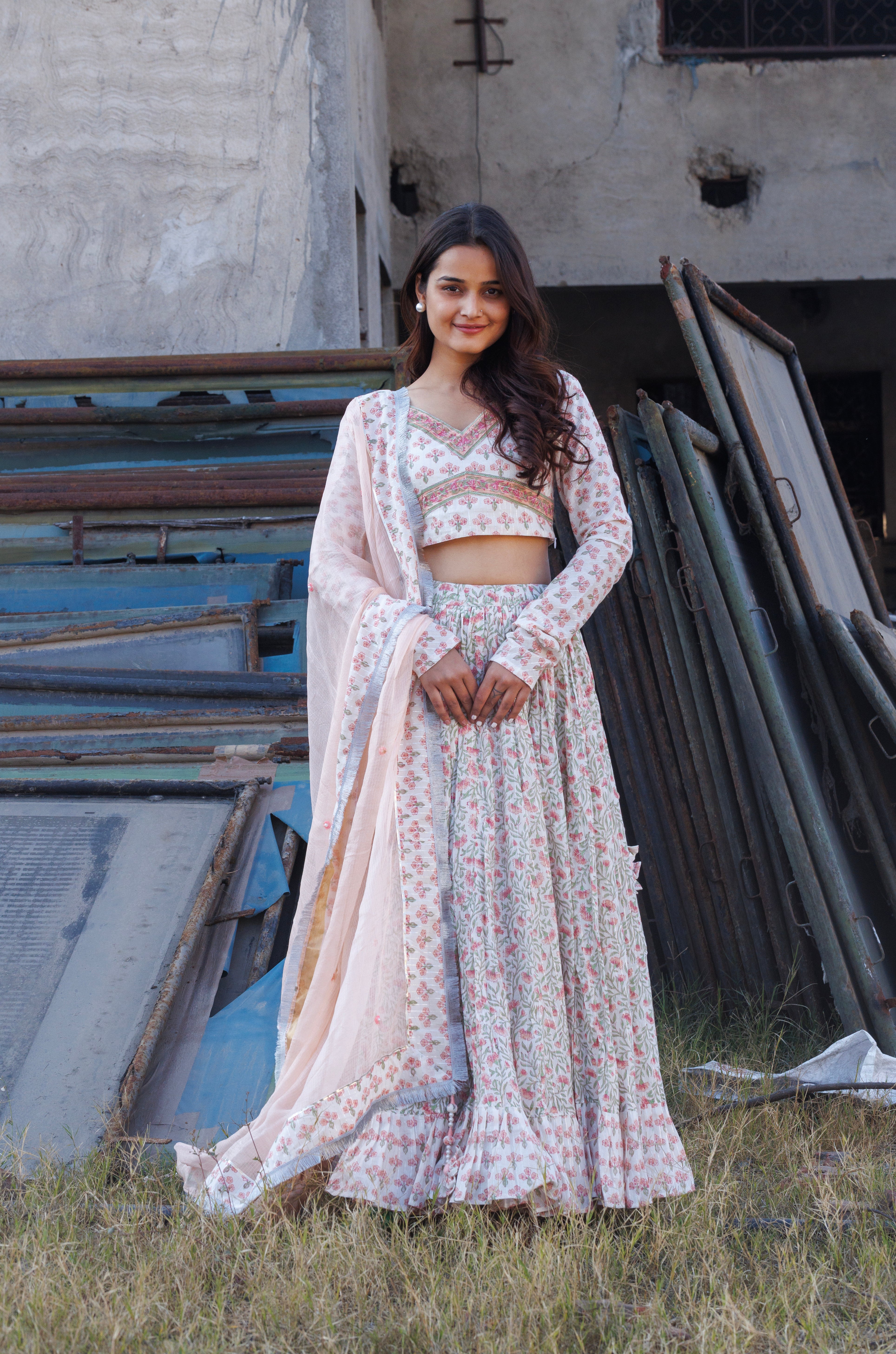 Sadabahar Carnation Lehenga set