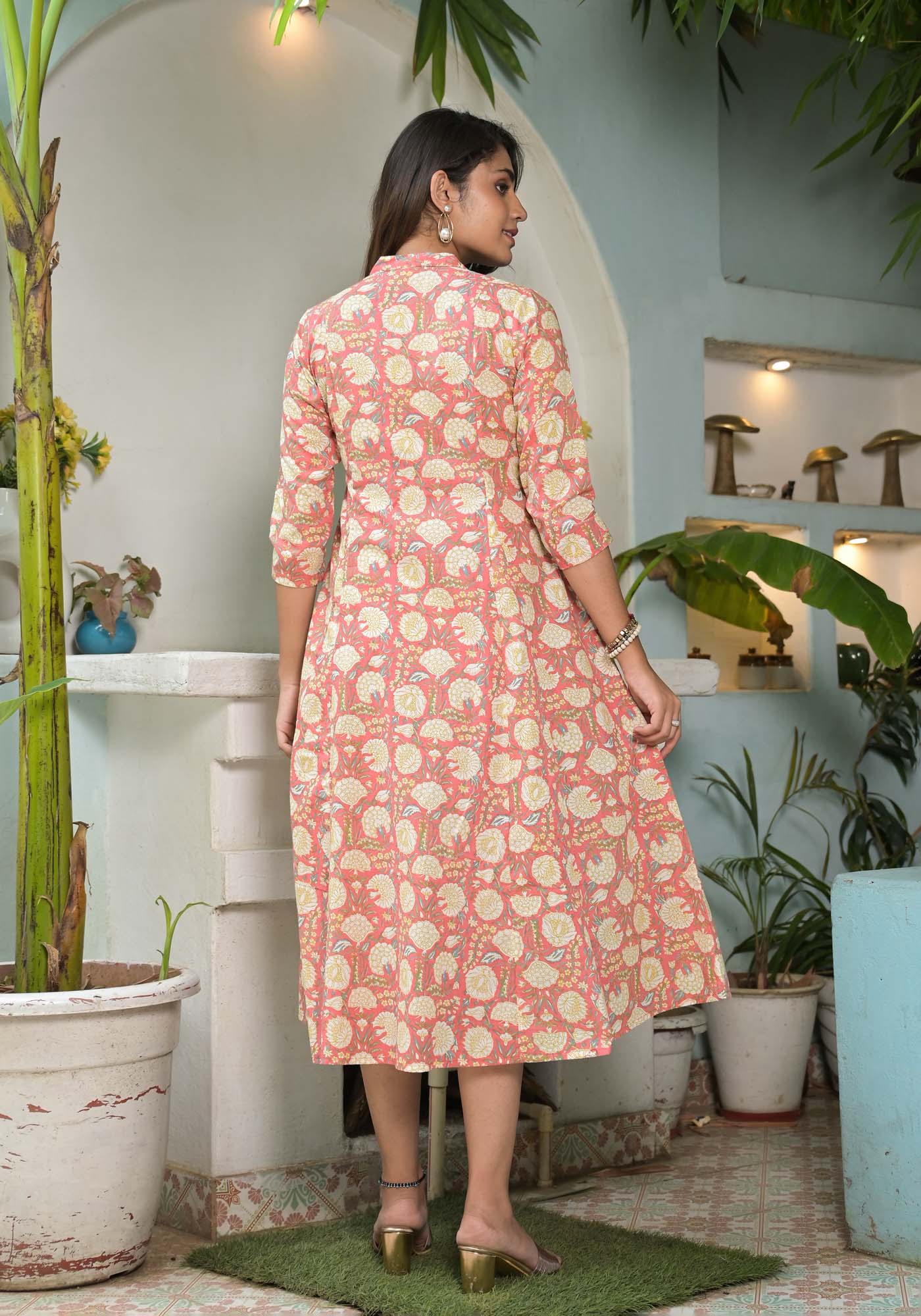 Afsana Angrakha Lotus Dress