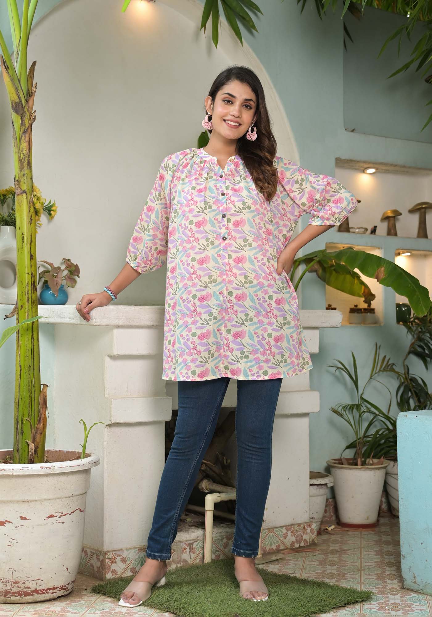 Top Mallika Floral Jaal