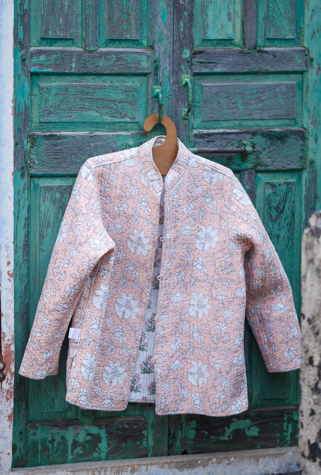 Periwinkle Peach Full Sleeve Jacket