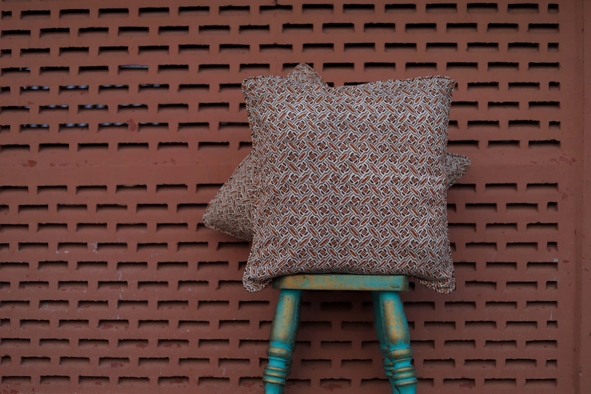 Cushion Cover Abstract Brown