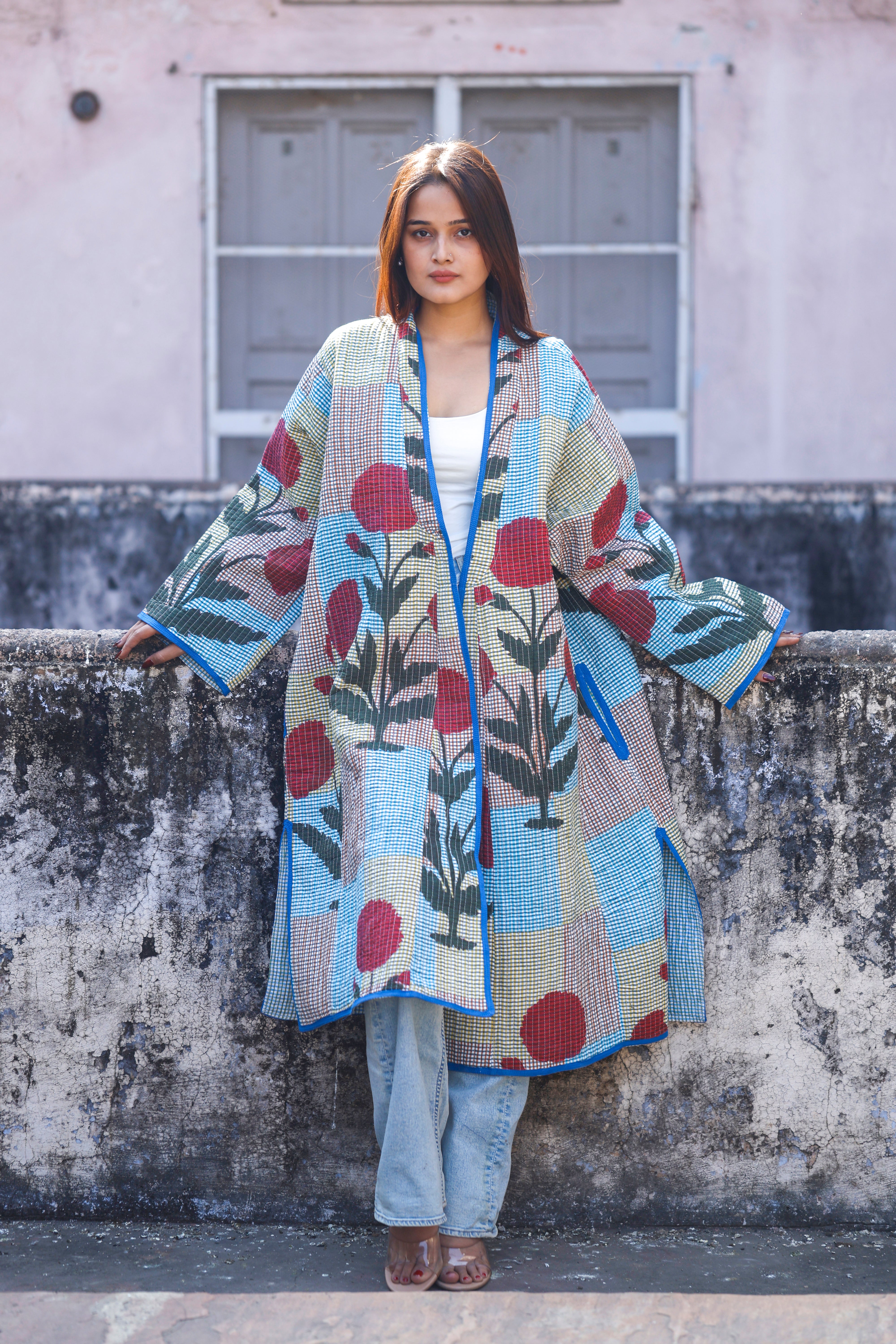 Mughal Motif Long Jacket