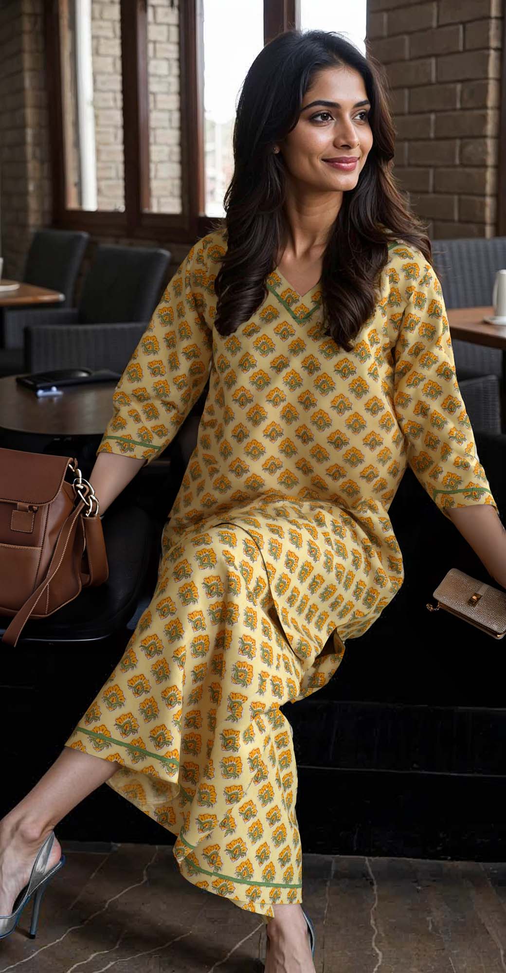 "Citrine Soiree" kurta set