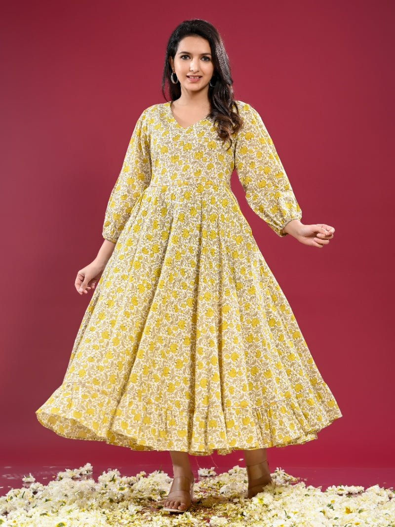 Georgette Long Frocks For Women, Party Wear, Plain at Rs 1000/piece in New  Delhi