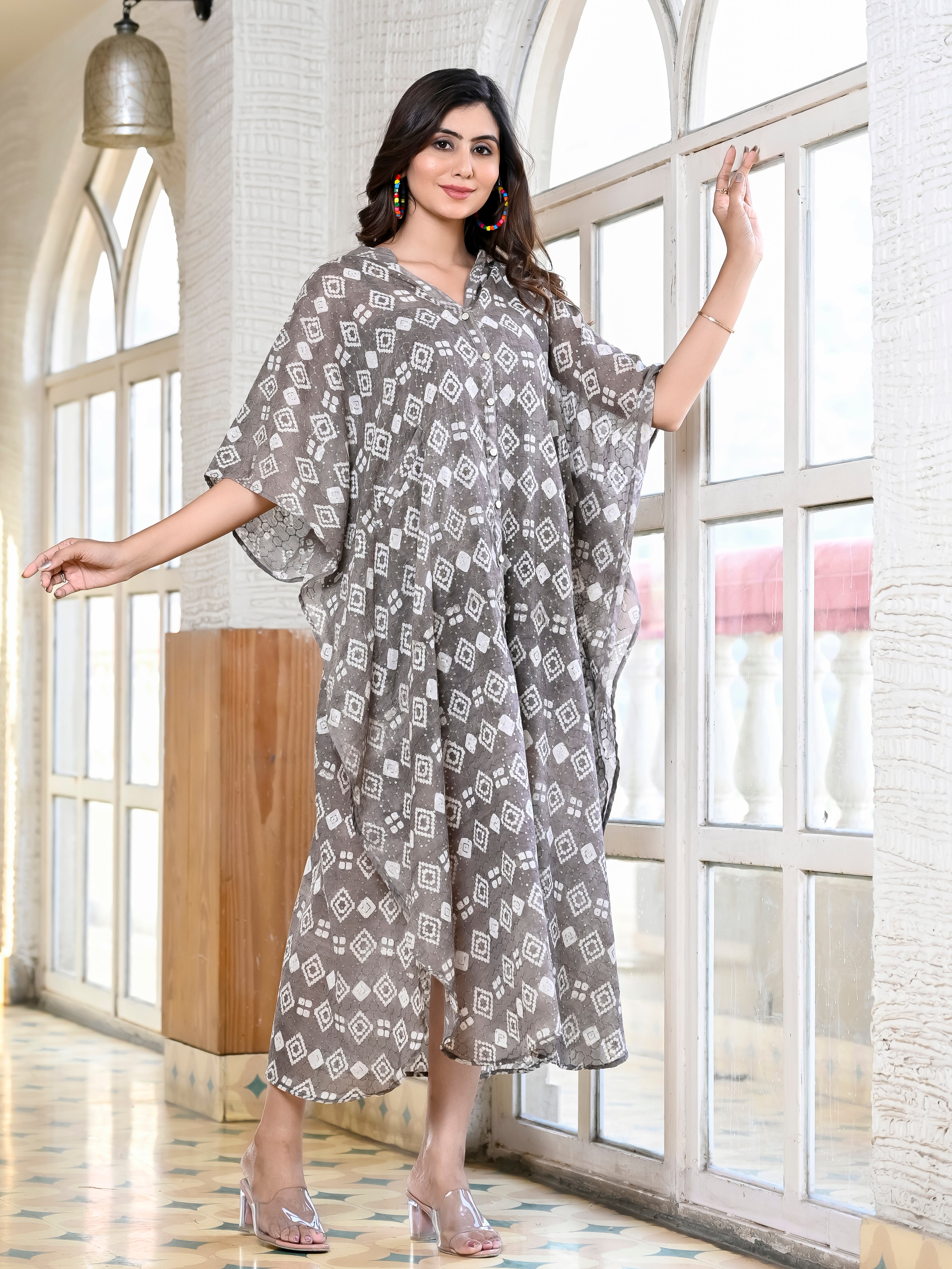 Dress Long Women Nature Shine Grey