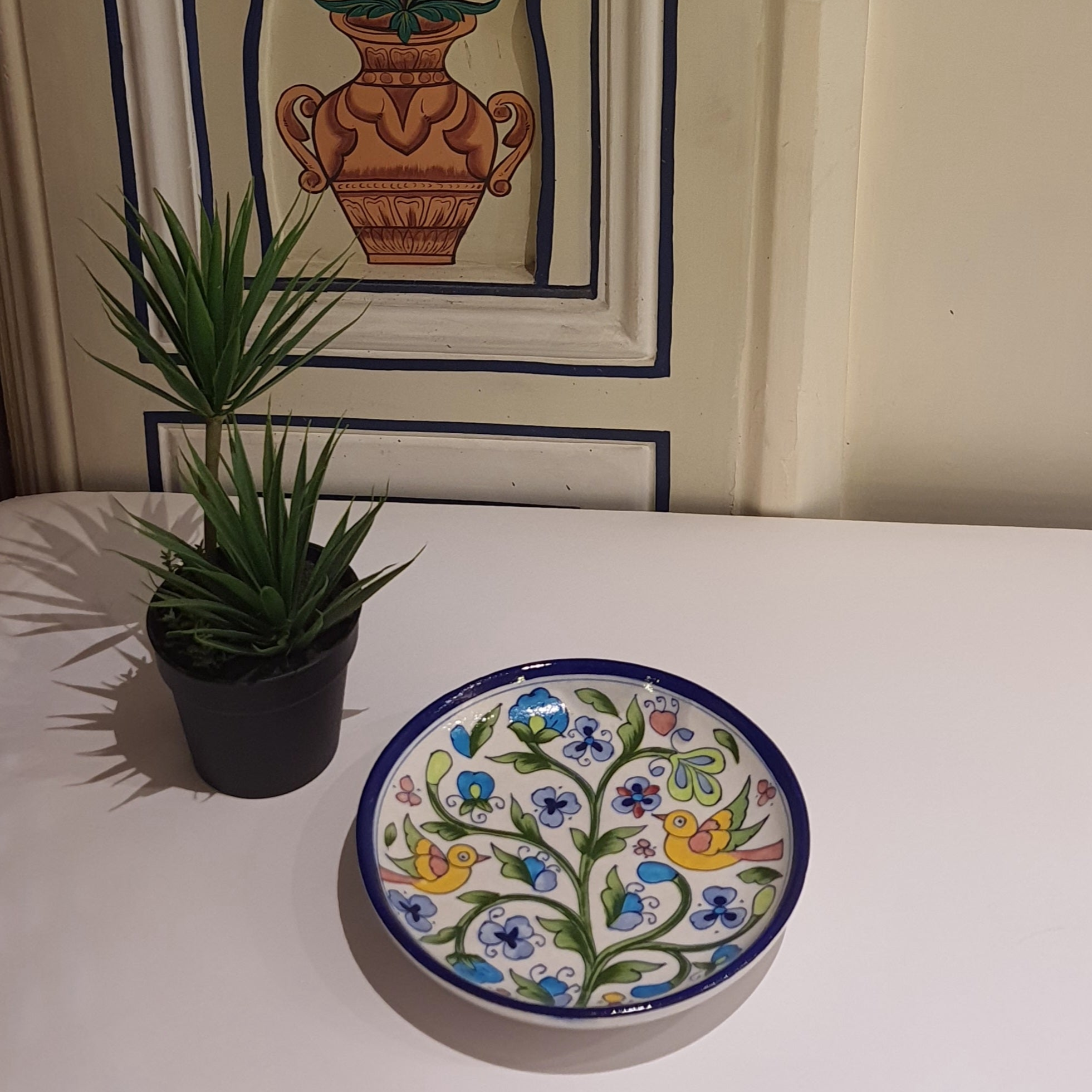Plate Bird Ceramic