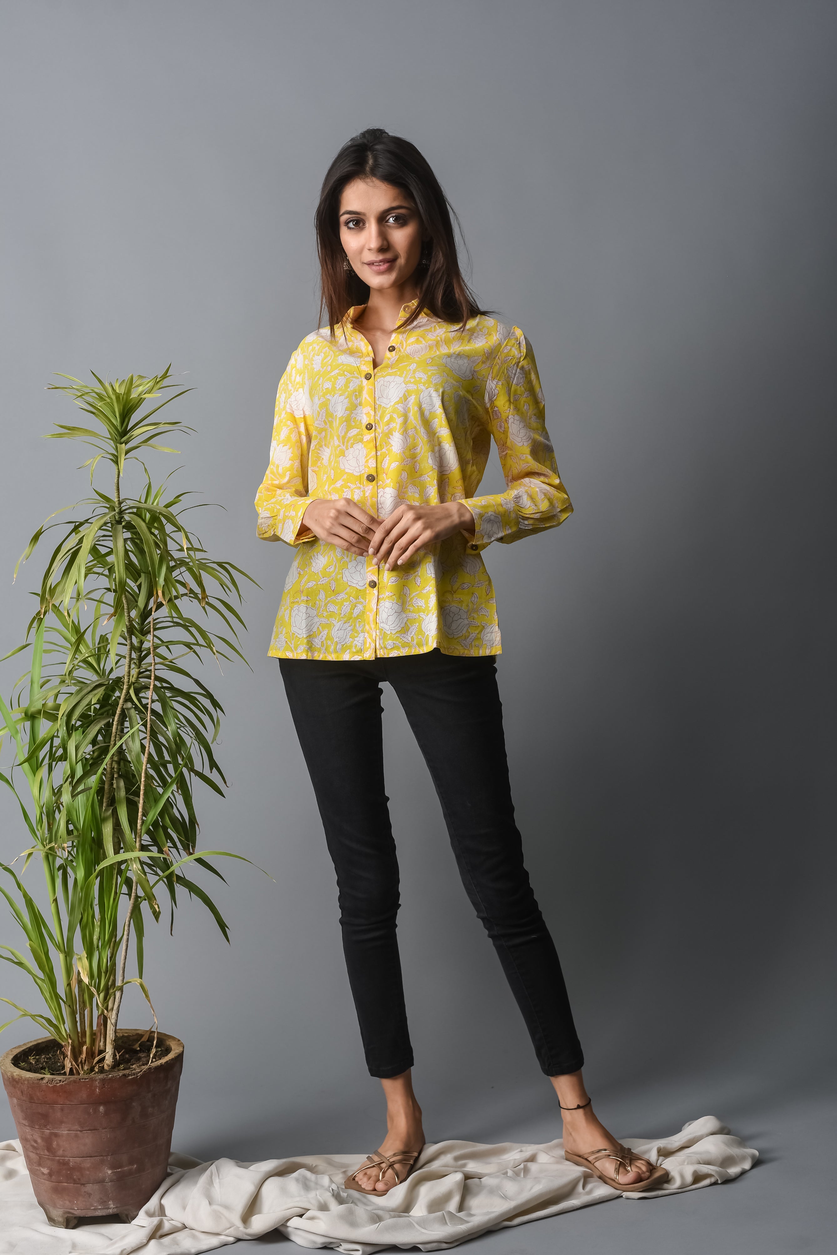 Women Nargis Button Down Shirt