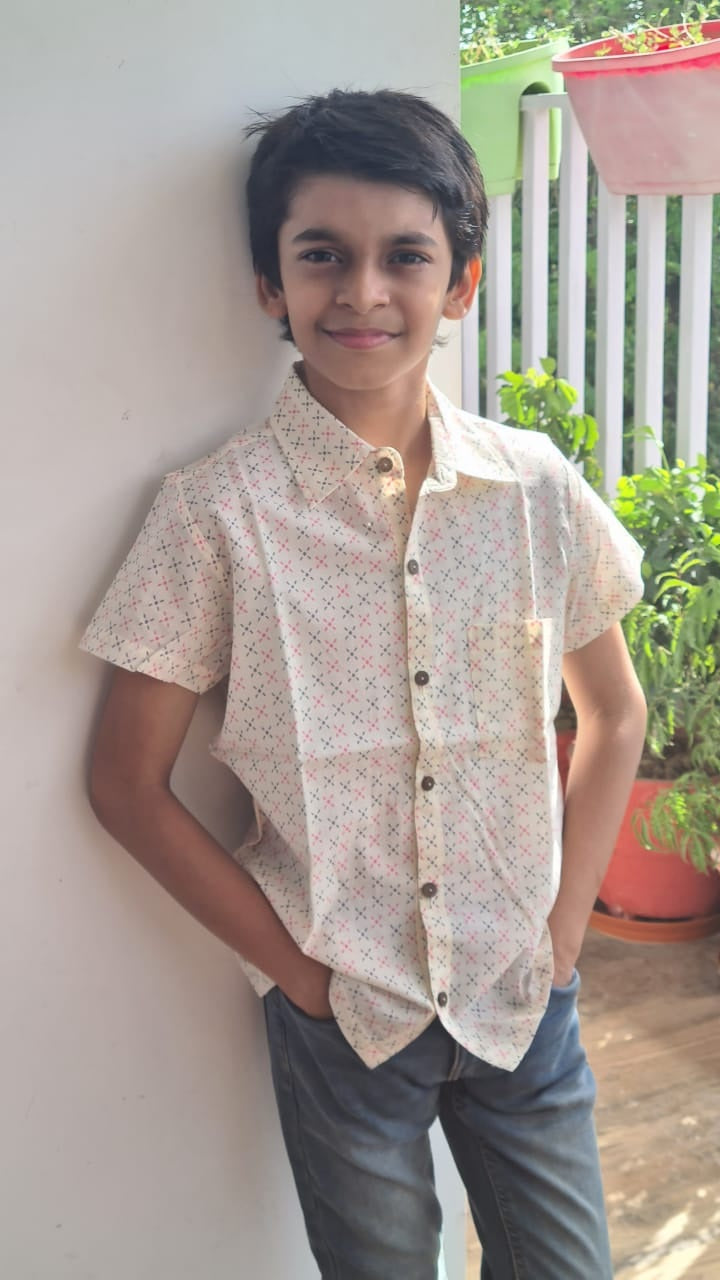 Boy Floral Dot Shirt