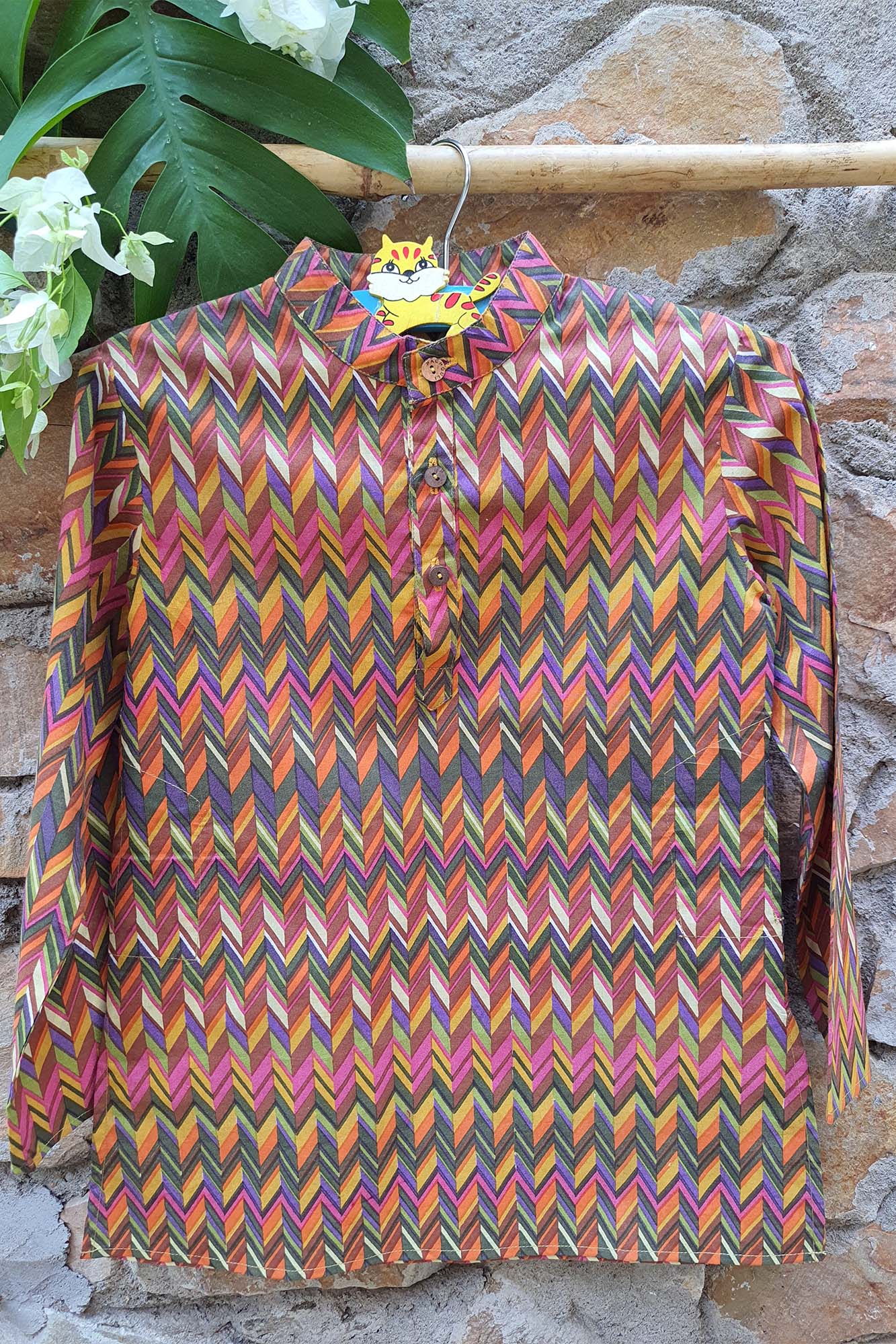 Boy Kurta Multi Ikat