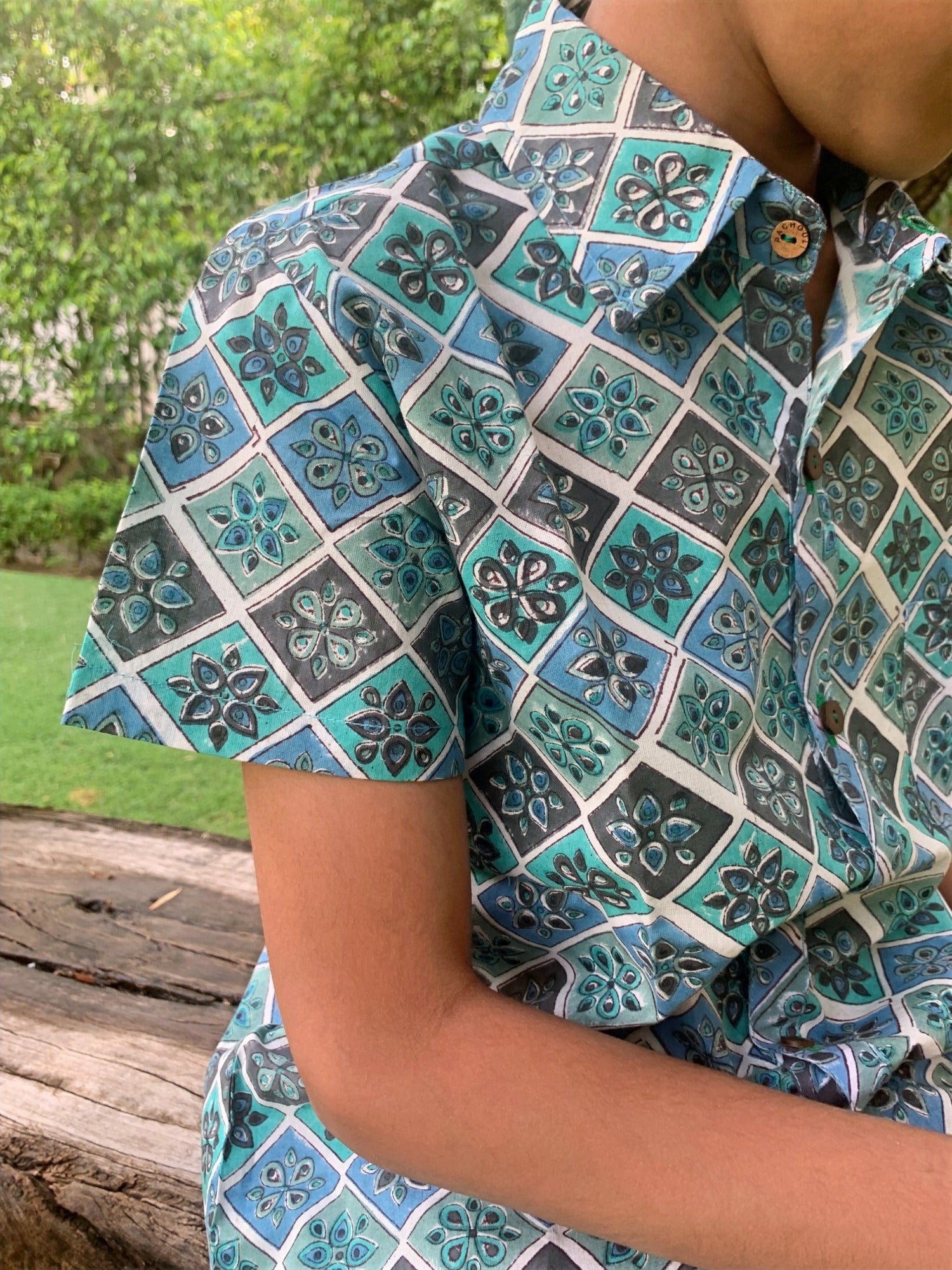 Boy Blue Rhombus Shirt