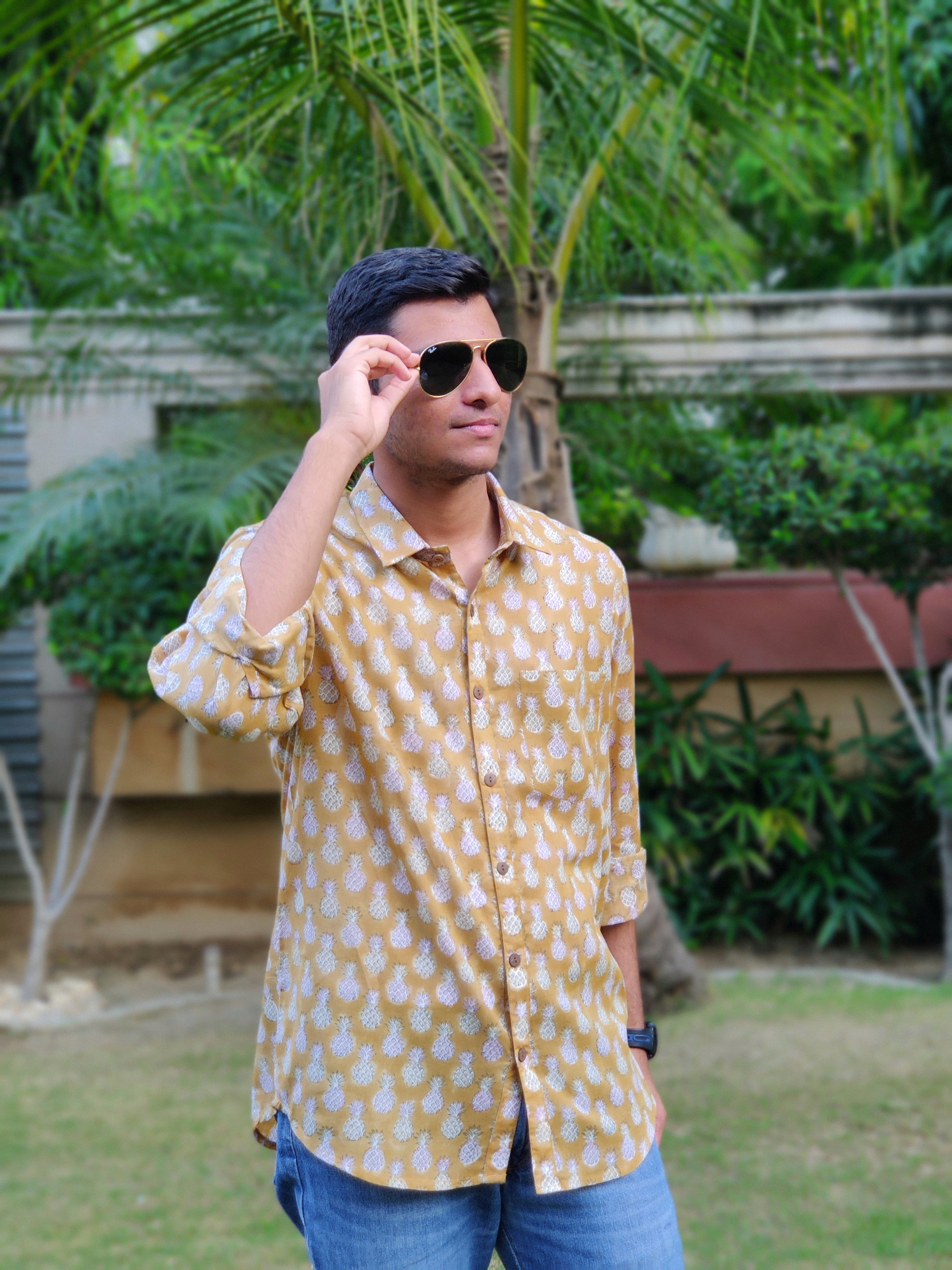 Golden Piña Full Sleeves Shirt