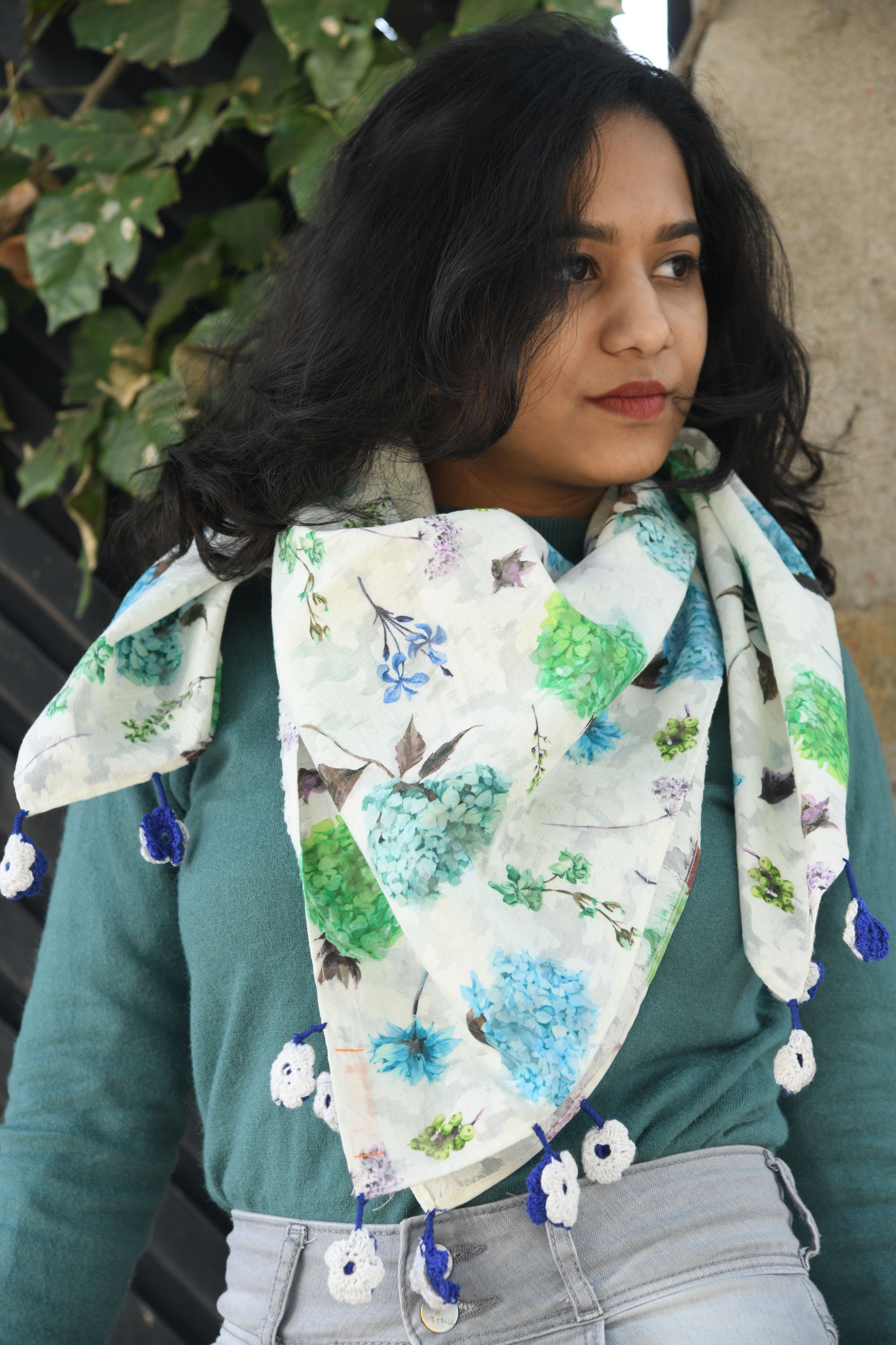 Women Scarf-Cotton Chanderi