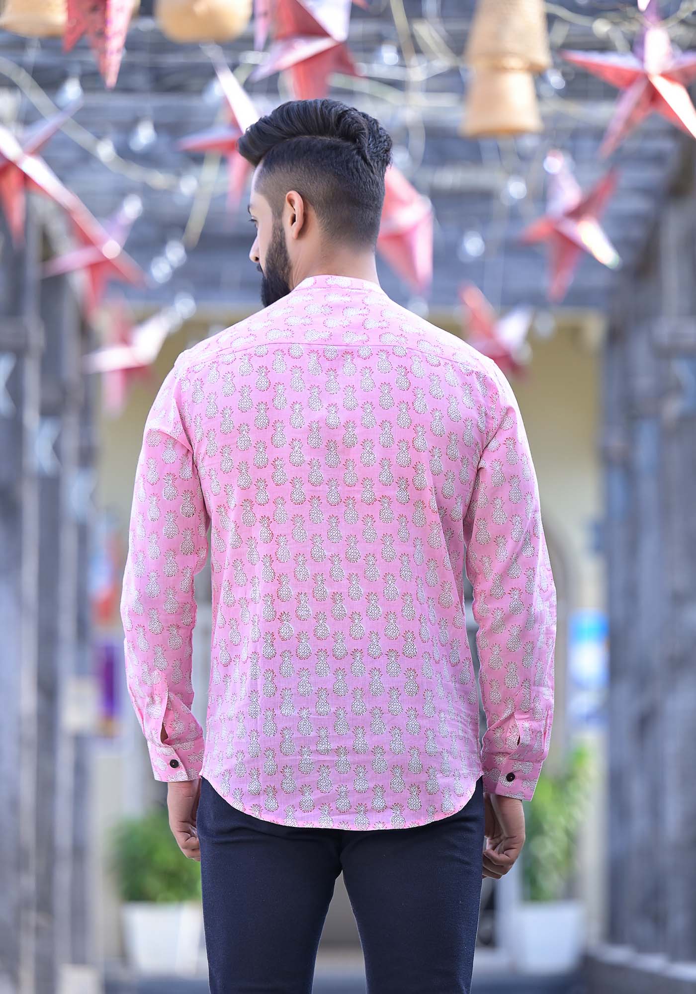 Pink Pineapple Full Sleeve Shirt