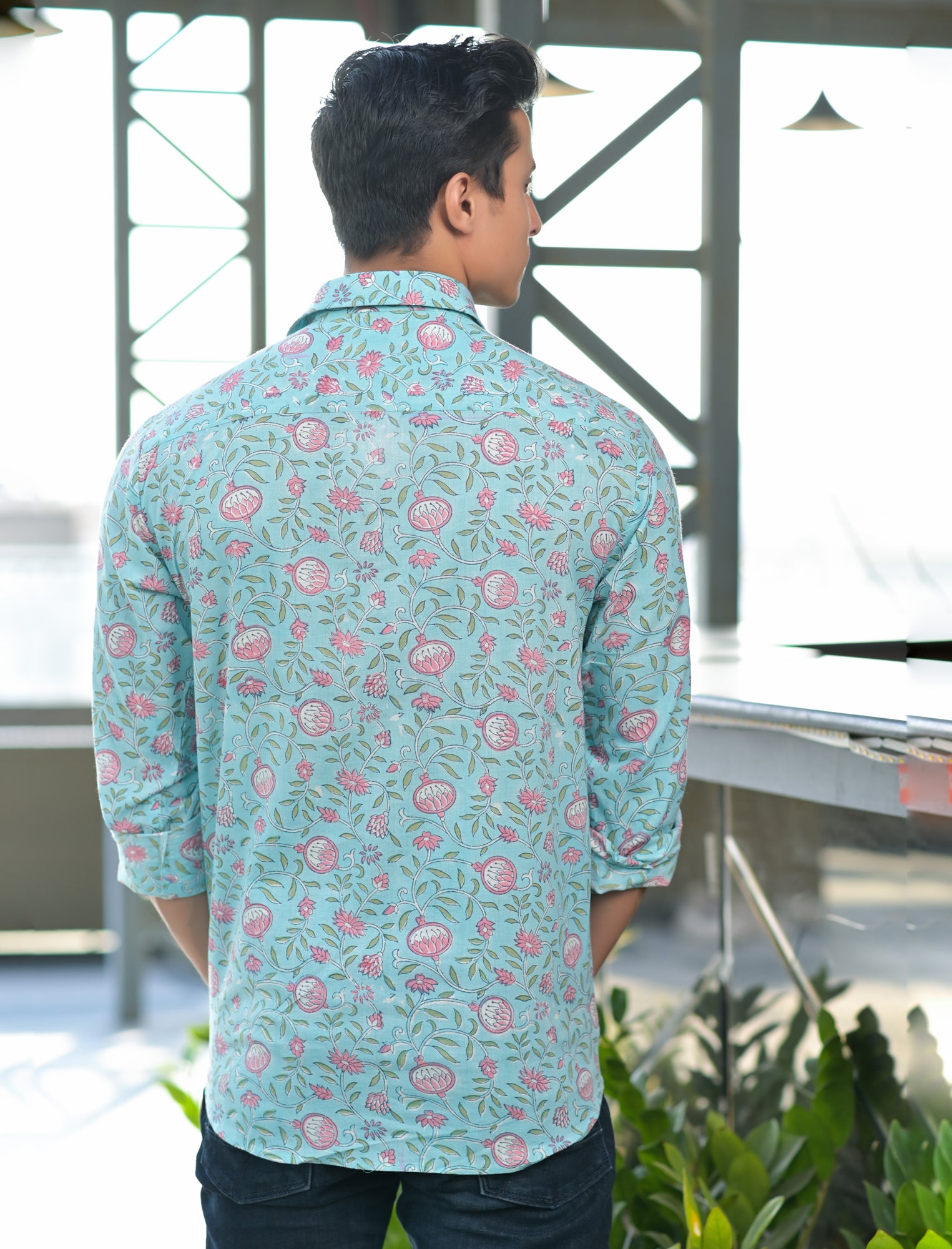 Men Pomegranate Jaal - Full Sleeve Shirt