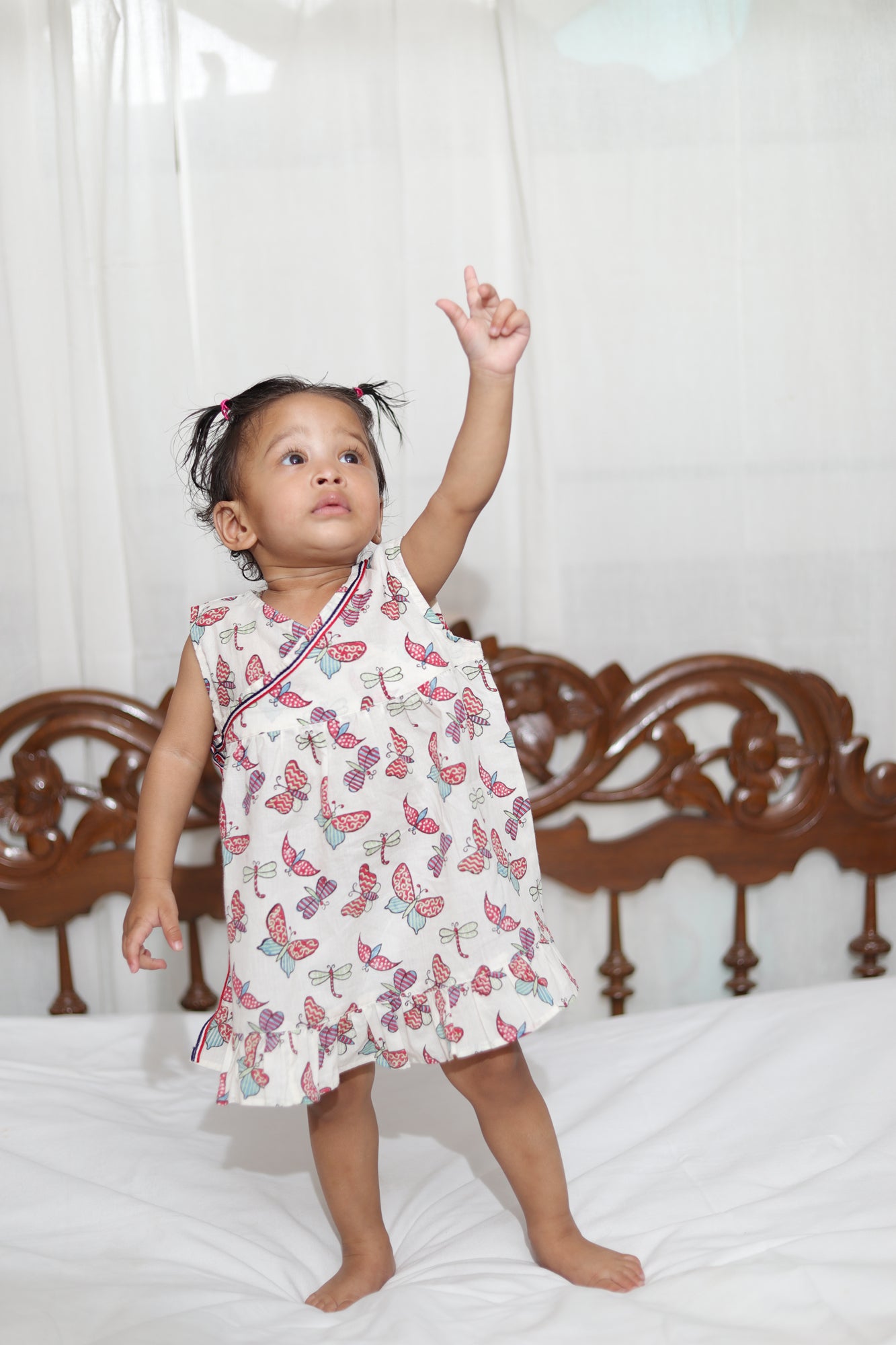 Butterflies Angarakha Girls Frock