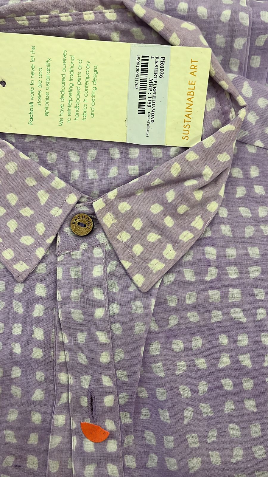 Men Harlequin Purple Full Sleeve Shirt | Rescue